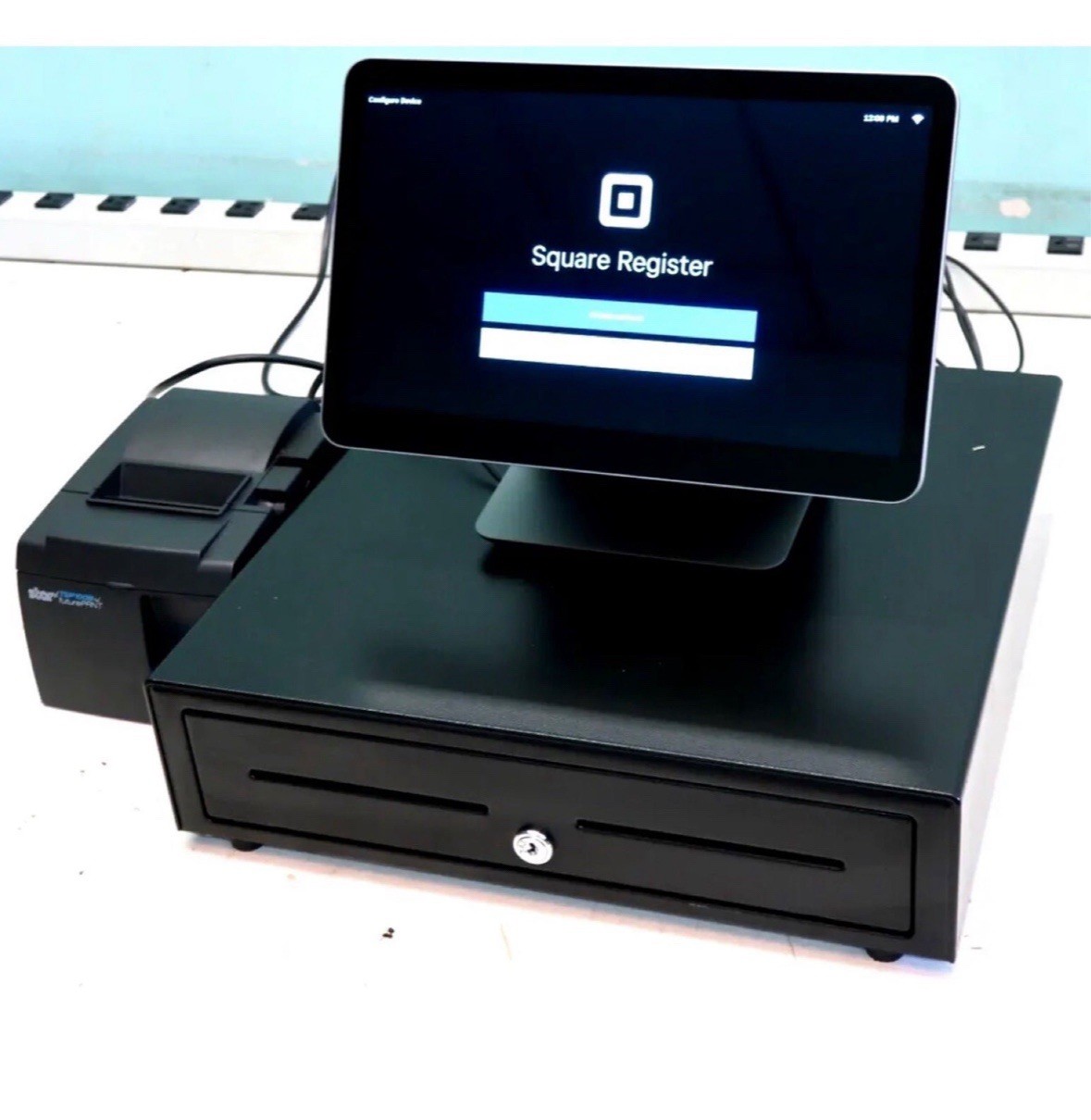 Square POS Register Kit, Receipt Printer, and Accessories Package $1479 retial v