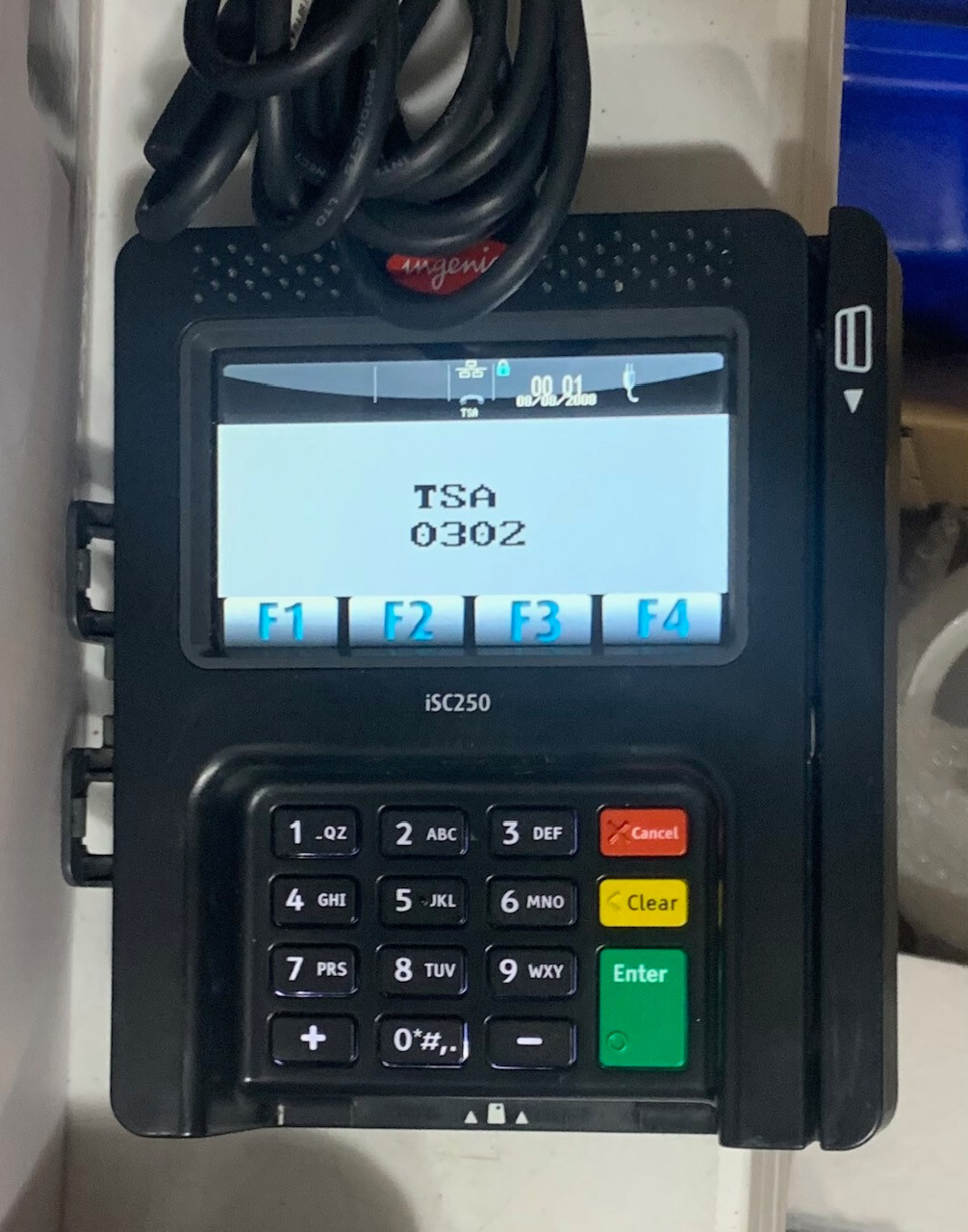 INGENICO iSC250-OPT 01T2394A Payment Terminal Card Reader Machine with Stylus
