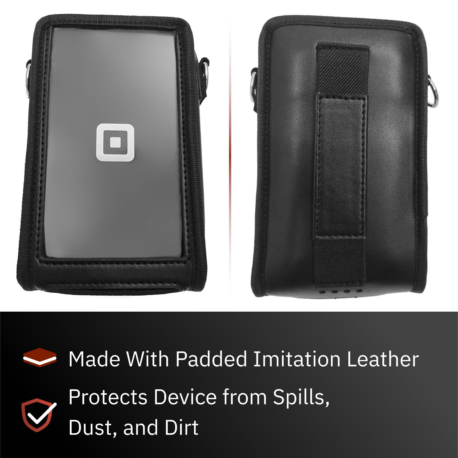 Square Carrying Case with Hand Strap and Shoulder Strap