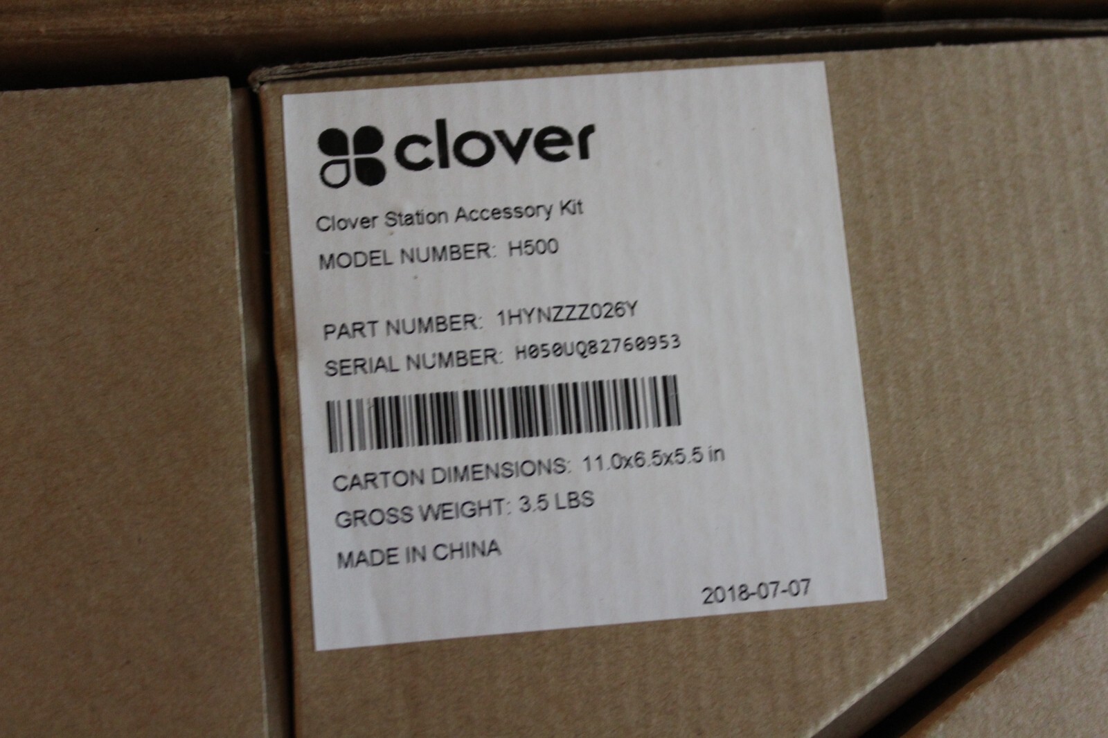 Clover Station C500 + H500 ACCESSORY KIT + P500 PRINTER