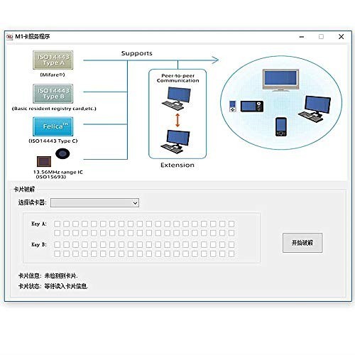 NFC Reader Writer + 5 NTAG213 NFC Tags + Free Software – Fast Data Transfer