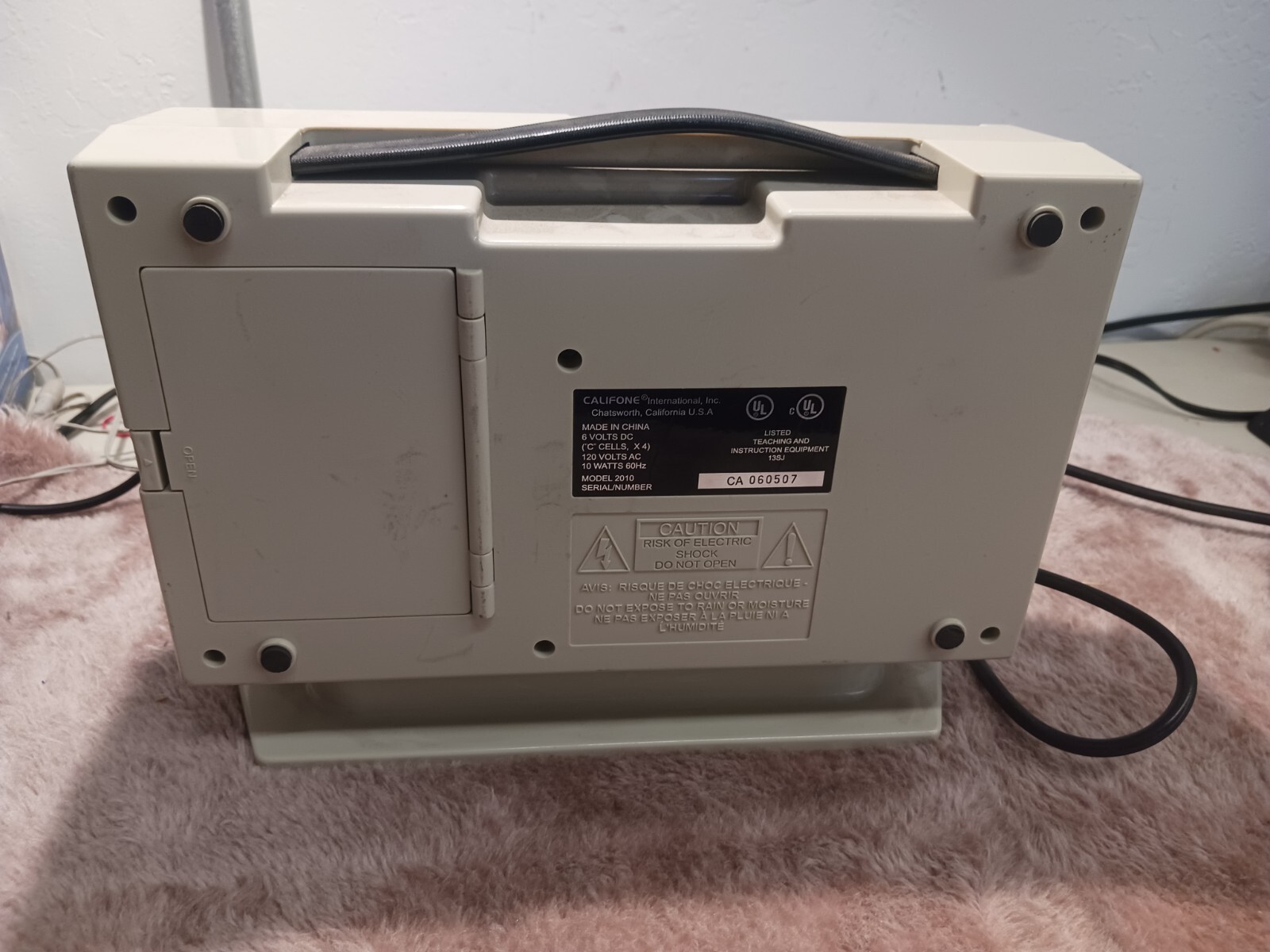Califone Series 2000 Magnetic Card Reader, Model: 2010