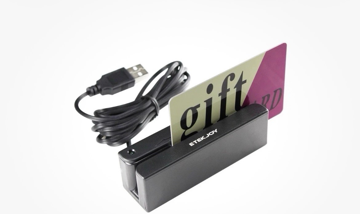 Etekjoy Usb 3-Track Magnetic Stripe Card Reader Pos Credit Card Reader