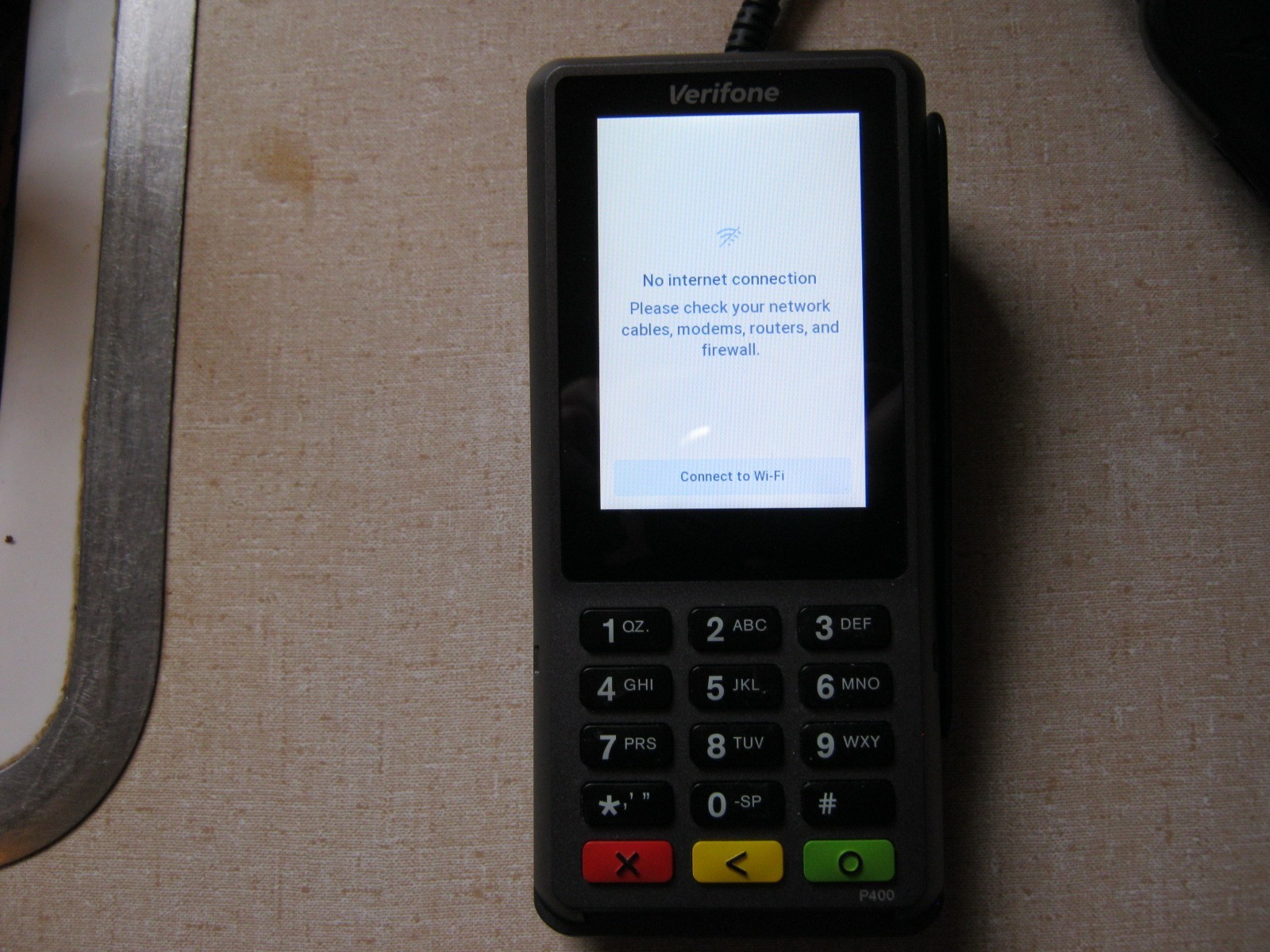VeriFone P400 Plus Payment Terminal (Pin Pad) with Cable and Power Cord