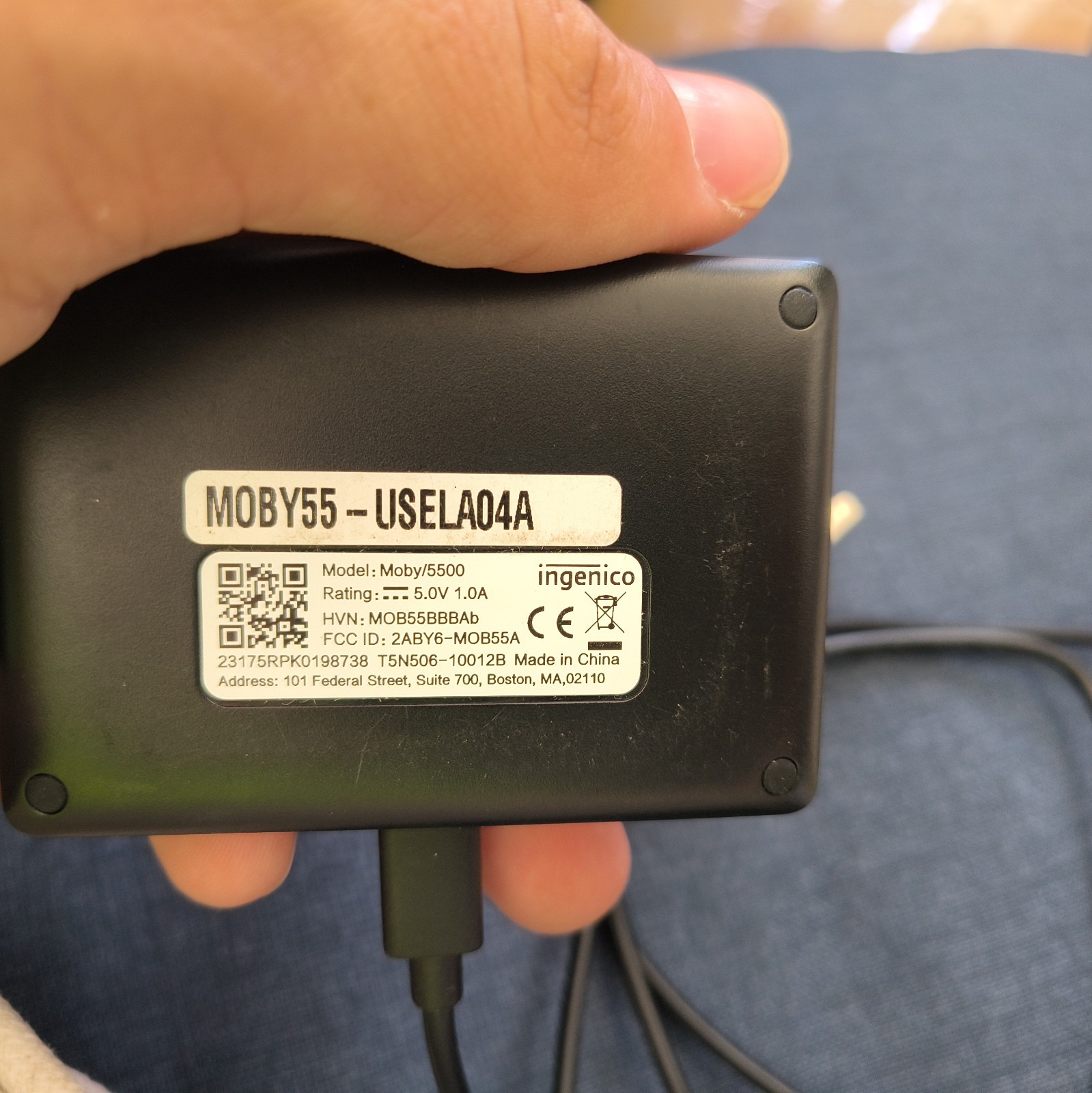 Ingenico Moby 5500 Mobile Card Reader all Card Types MOB55BBBAb