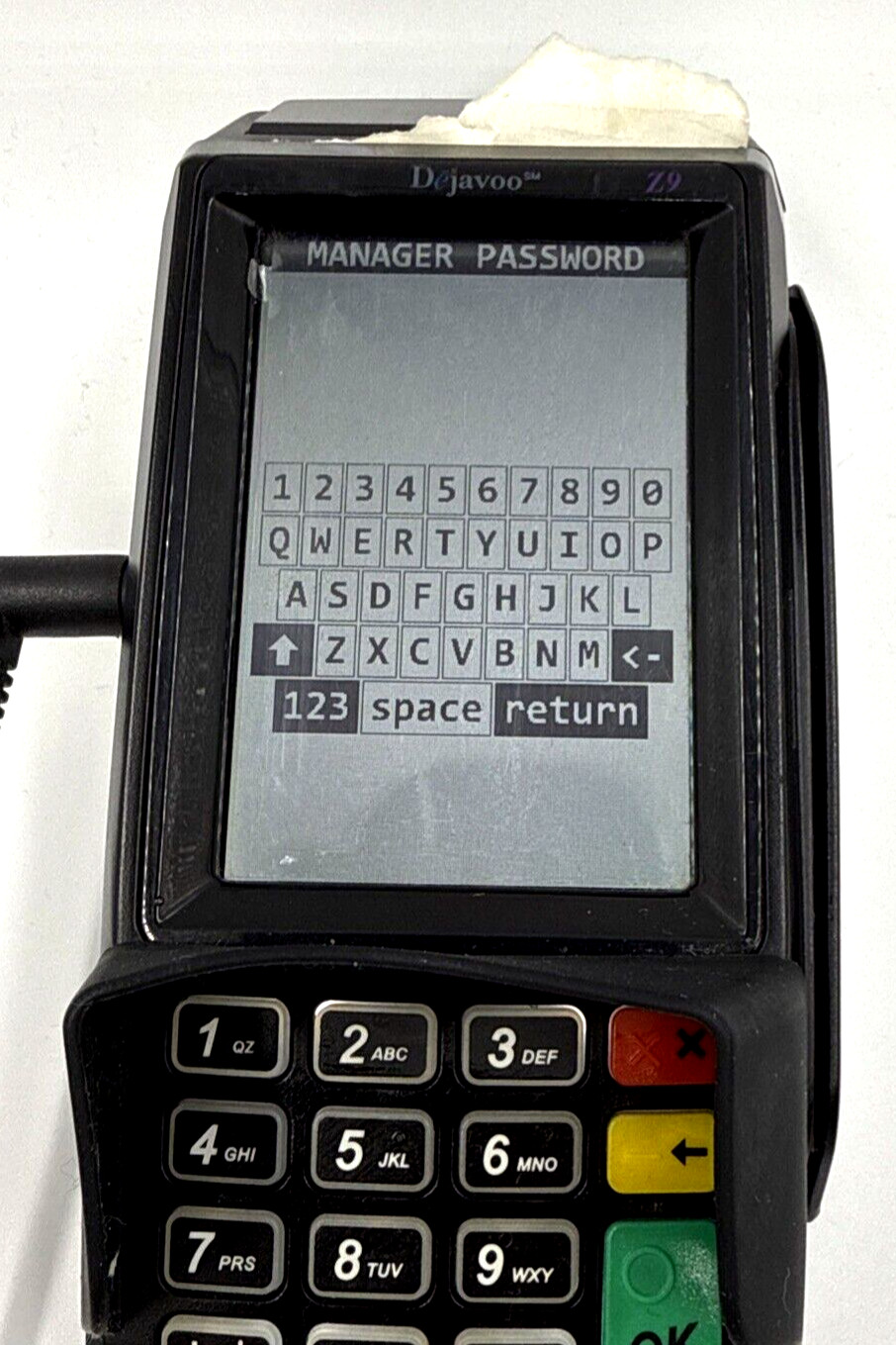 Dejavoo Z9 3.5″ VEGA3000 LCD POS Credit Card Terminal w/ No Power Cord/Tested