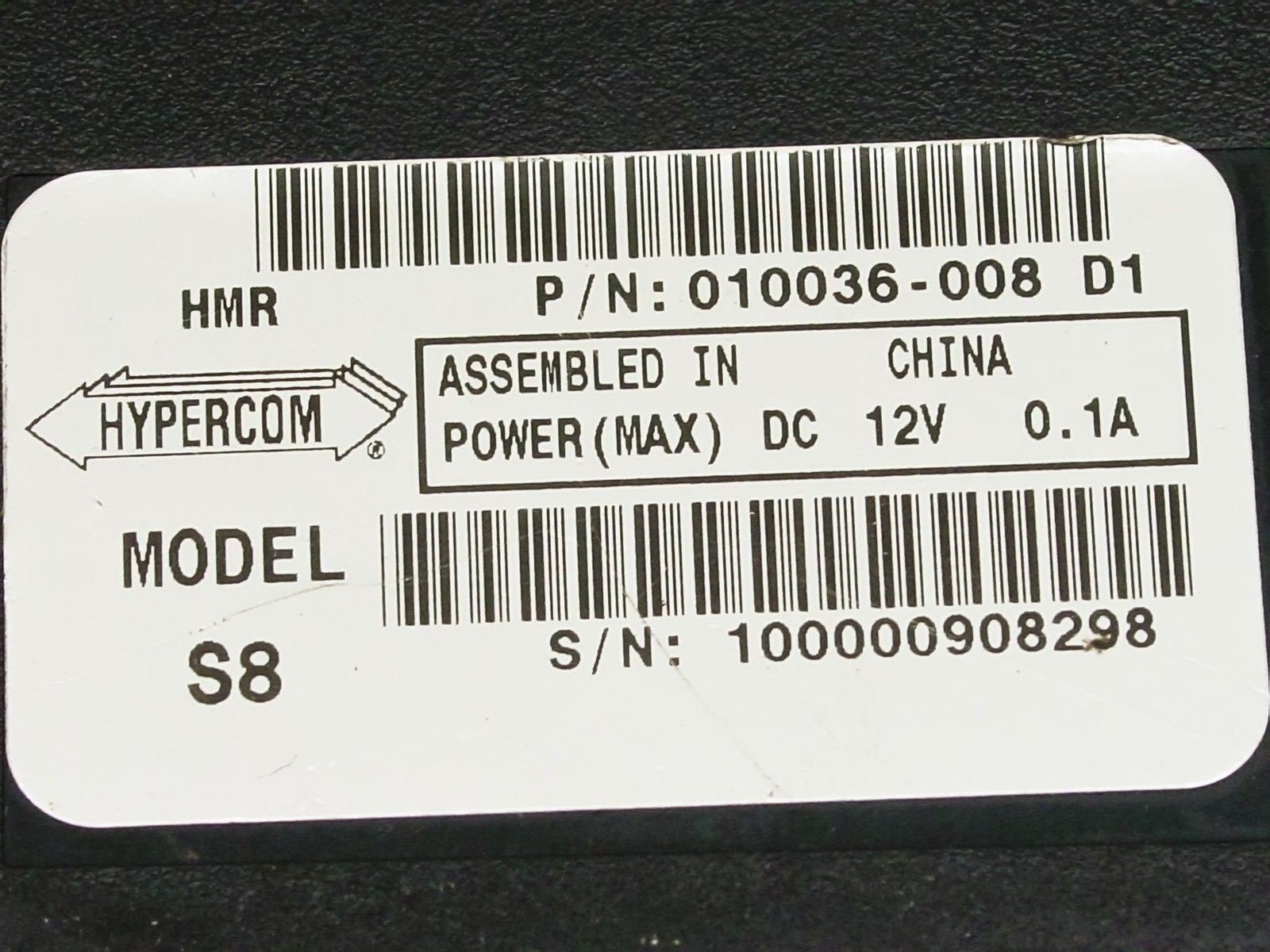 Hypercom S8 Pin pad for Credit Card Machine 010036-008 D1