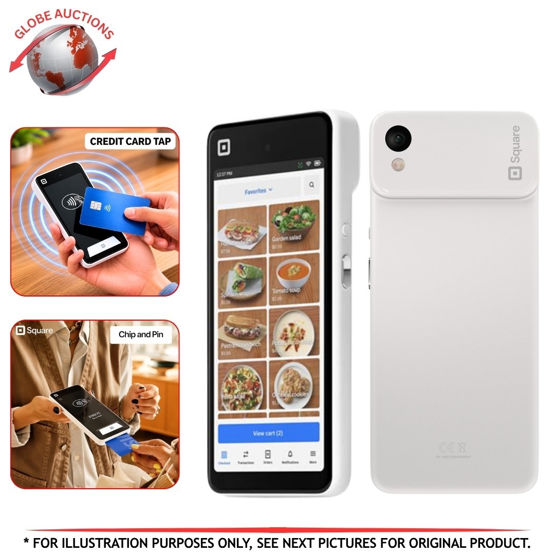 Square slim Handheld Portable Credit Card Machine – Mineral White