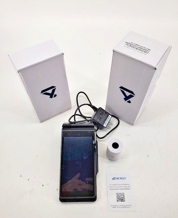 Nexgo N5 LTE POS Terminal Black with Docking Station New Open Box Point of Sale