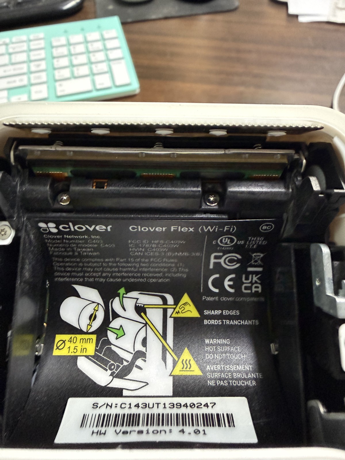 Clover Flex C403 (Wi-fi) Card Reader POS System