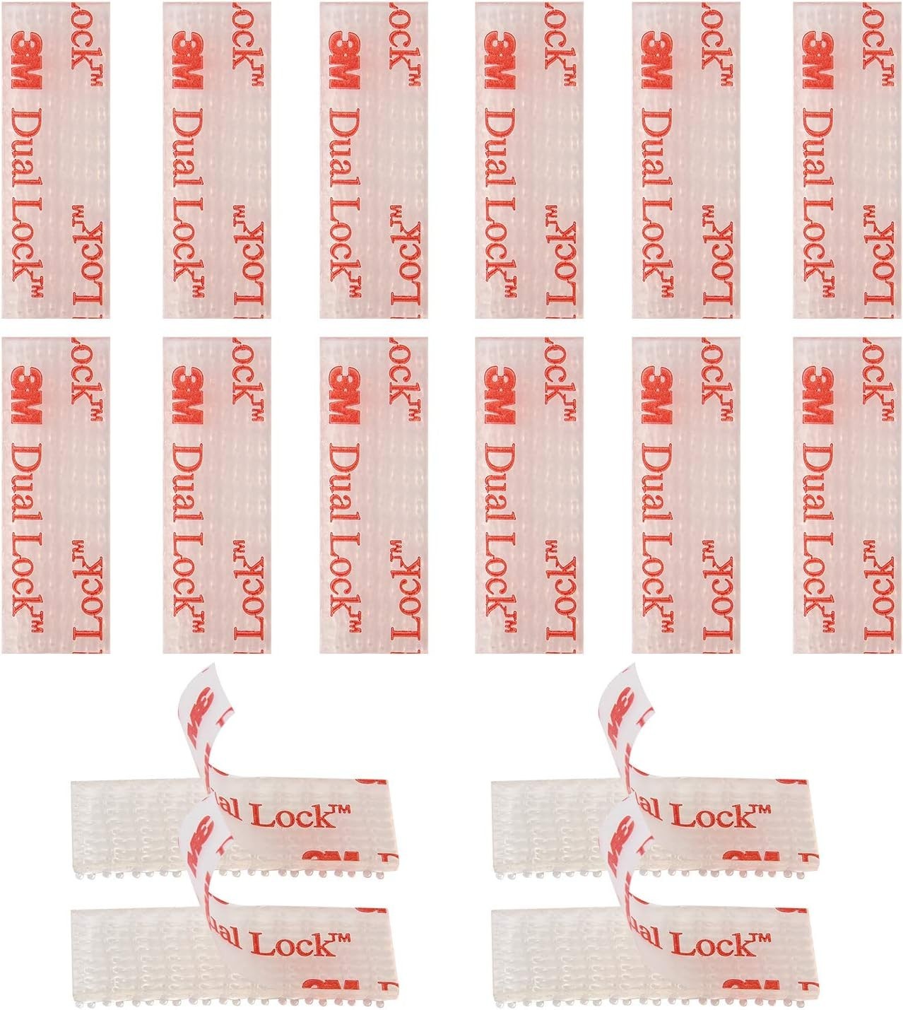 Clear 16 Pcs ZZoom Toll Tag Mounting Strips – Strong, Water-Resistant Adhesive