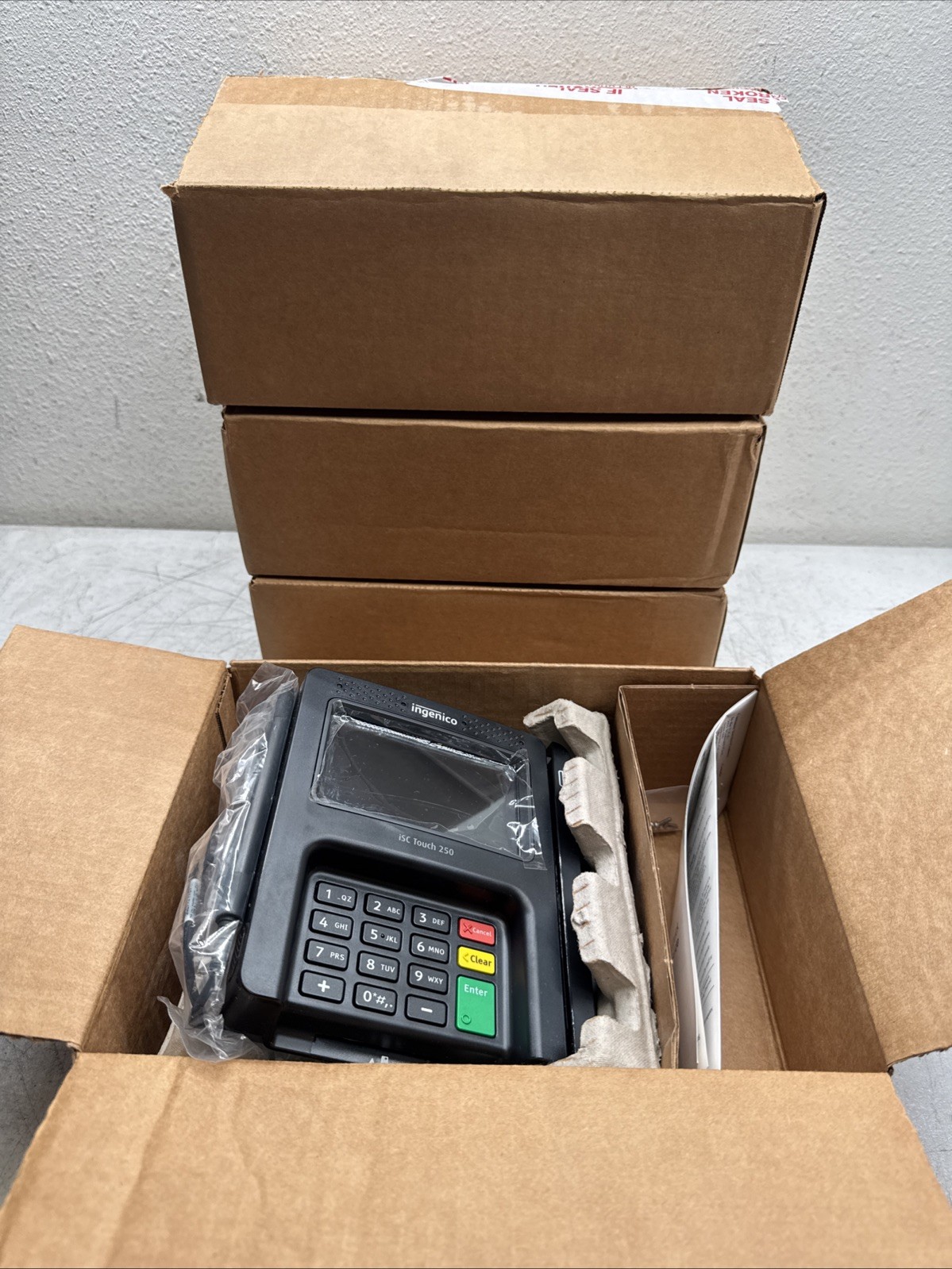 X4 Ingenico iSC Touch 250 Payment Terminals Refurbished LOT