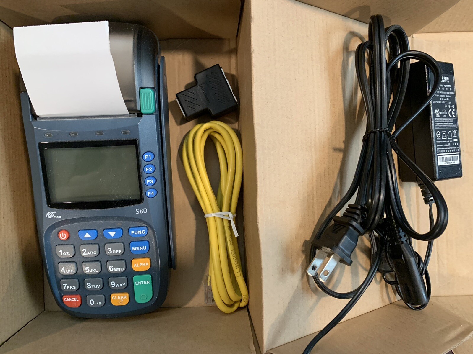 PAX S80 Credit Card POS Terminal Unit Great Condition, Used Password Unknown