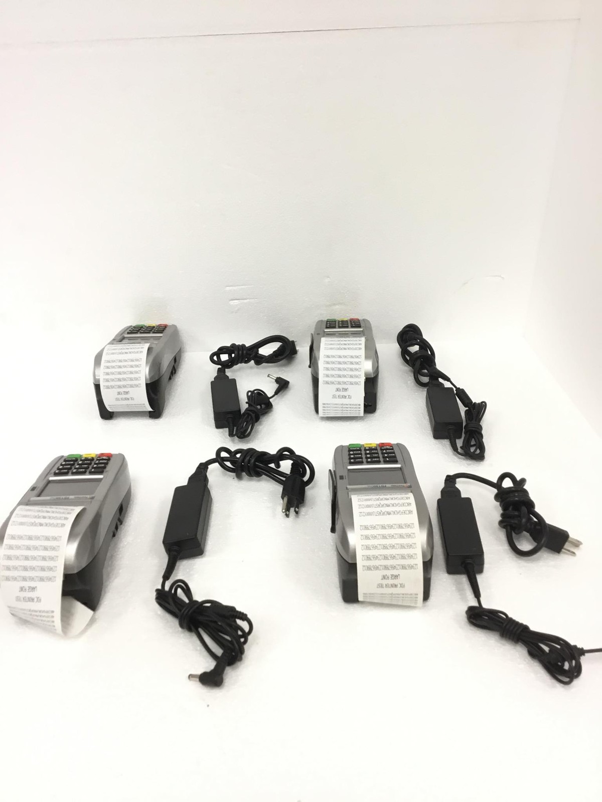 4x FIRST DATA FD130DUO Credit Card Machine w/Printer,AC Adapter,WORKS,FREE SHIP