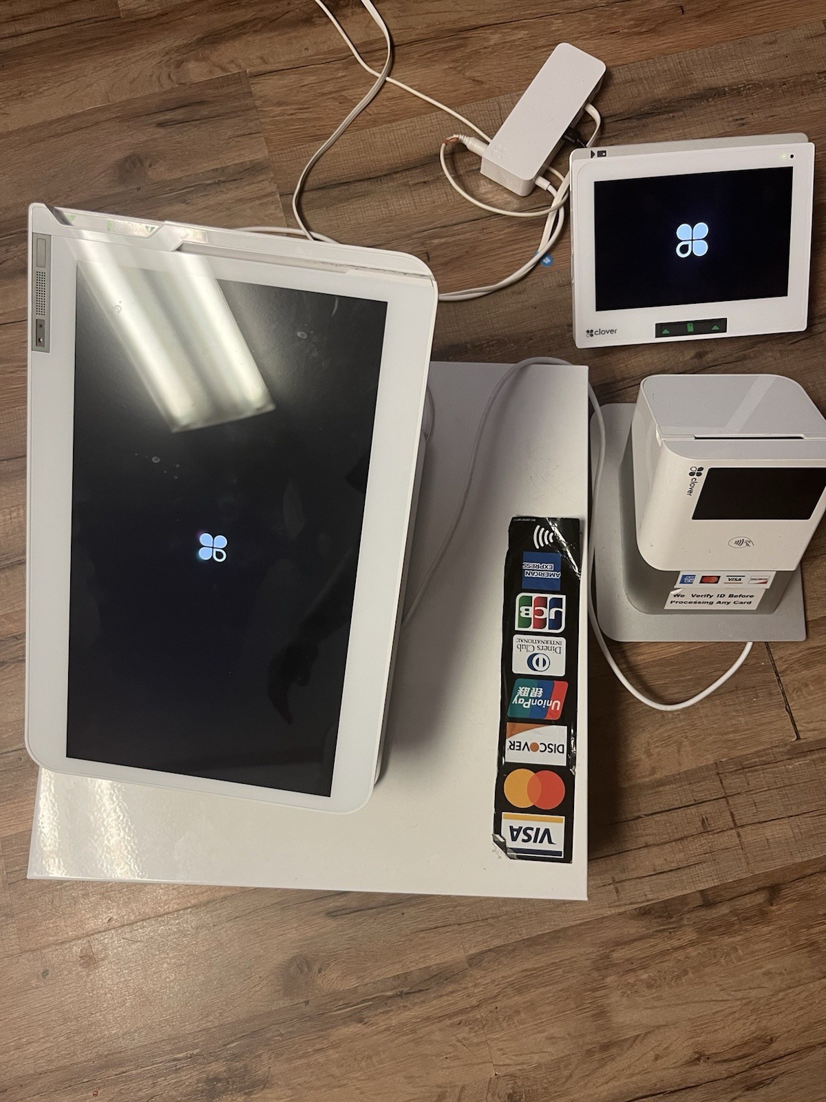 Clover POS Station Duo Bundle w Cash Drawer Customer Display AS-IS LOCKED