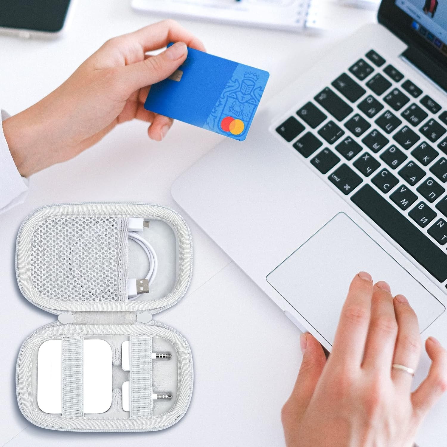 Hard Storage Case for Contactless Square Card Reader and Chip Reader, Waterproof