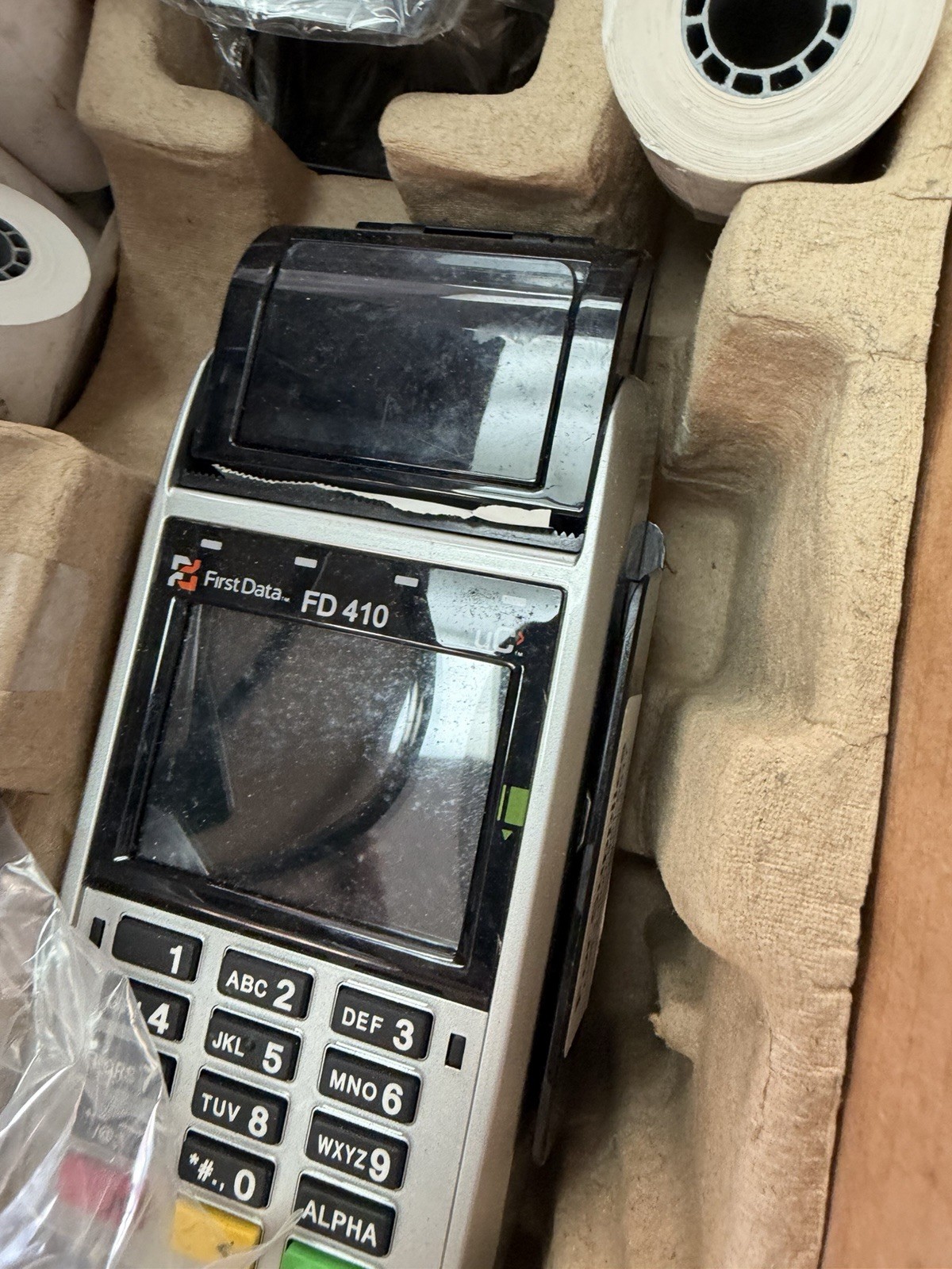 First Data FD410 Card Terminal Machine