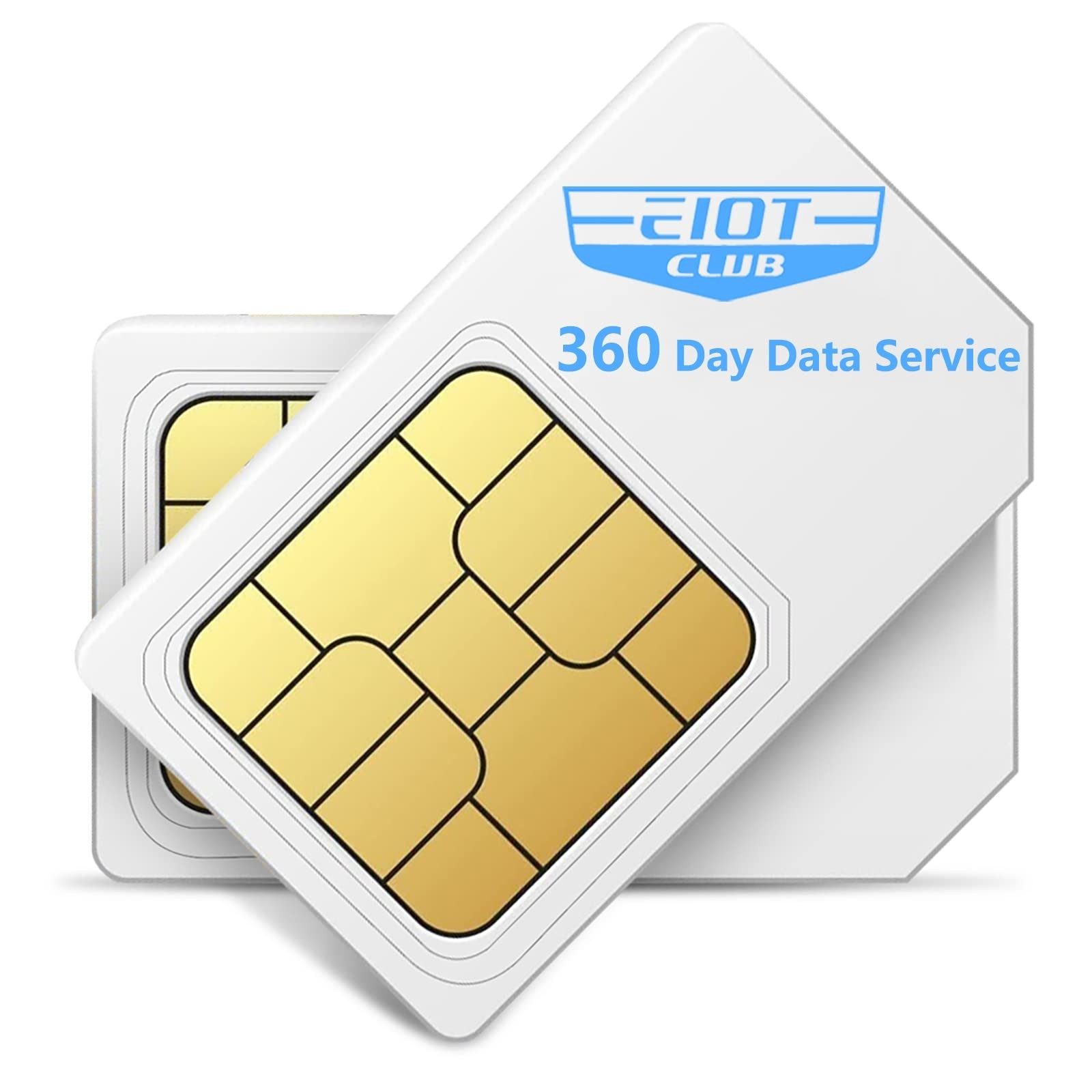 EIOTCLUB Data SIM Card for 360 Days – Compatible with USA Nationwide Networks…
