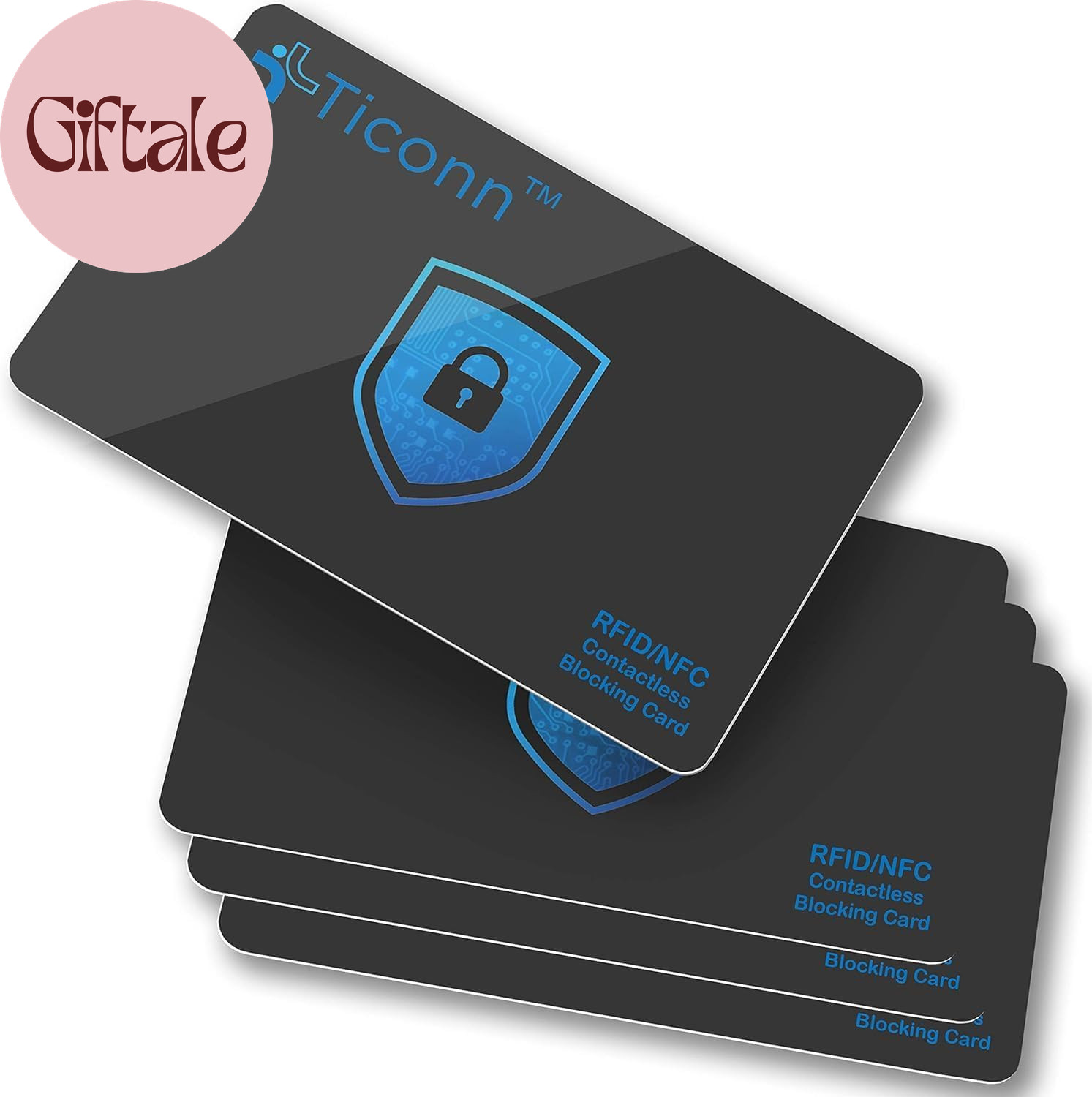 RFID Blocking Cards – 4 Pack, Premium Contactless NFC Debit Credit Card Passport
