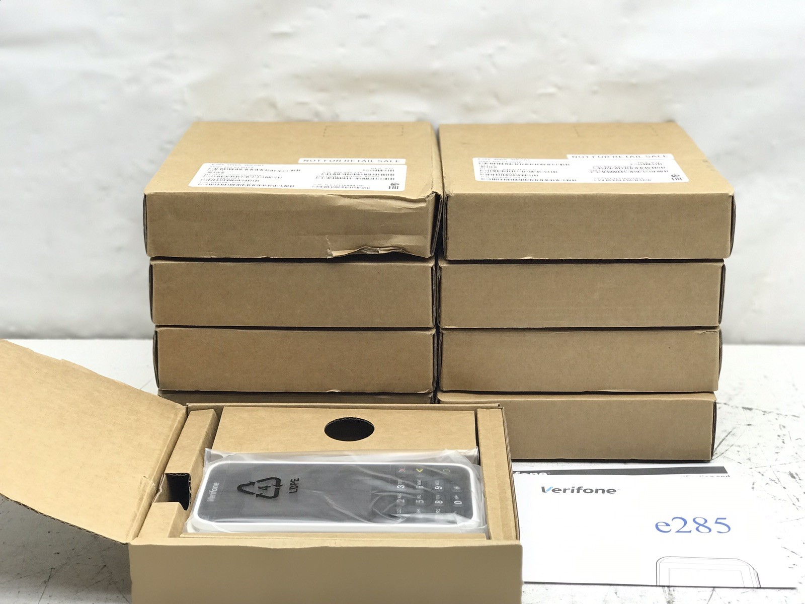 Lot of 9 Verifone E285 M087-500-01-WWA Mobile Payment Device BPK087-600-01-C