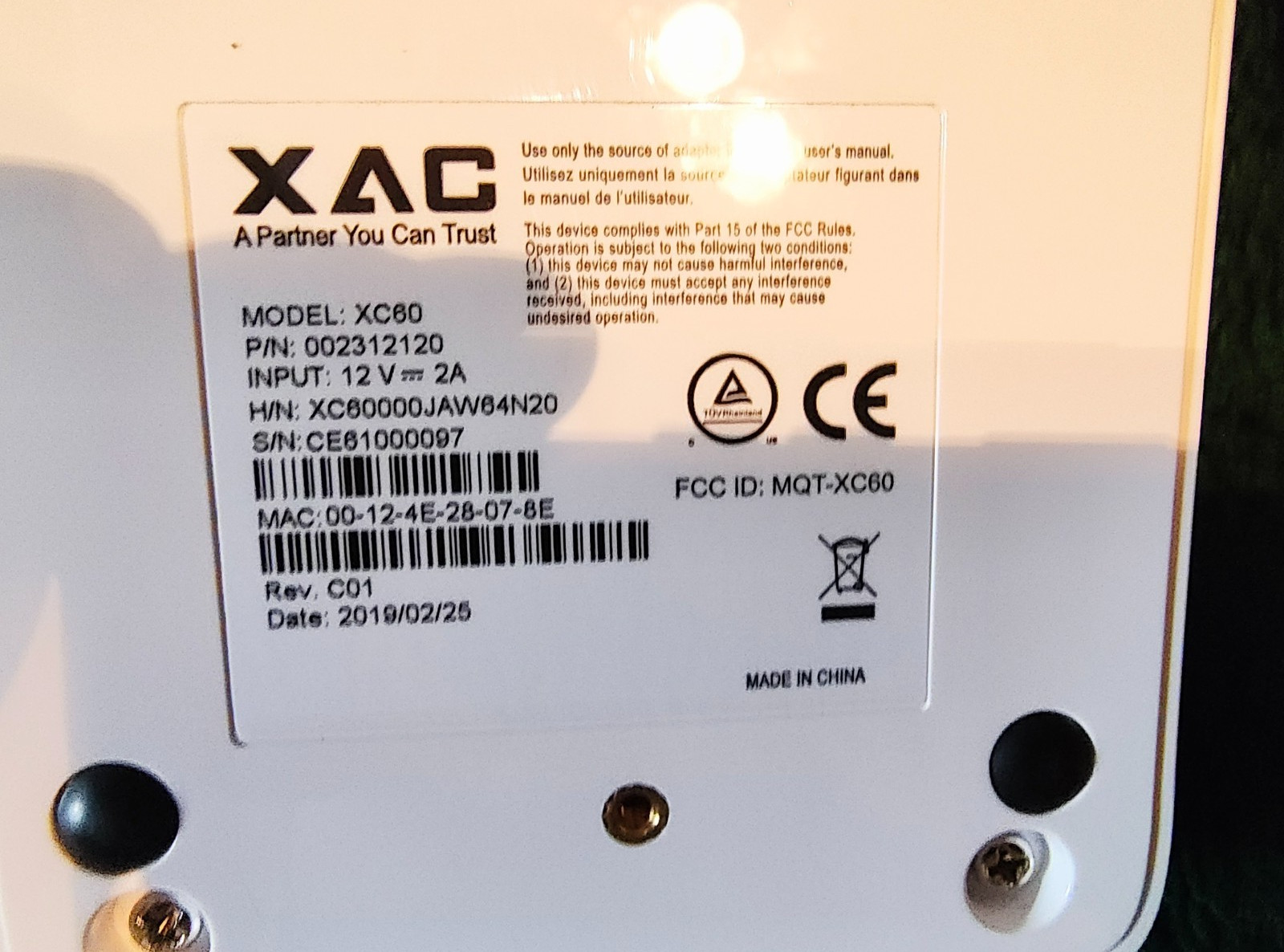 XAC Payment Terminal xCL_AT-150U & XAC XC60 Power Dock Complete Set New Open Box