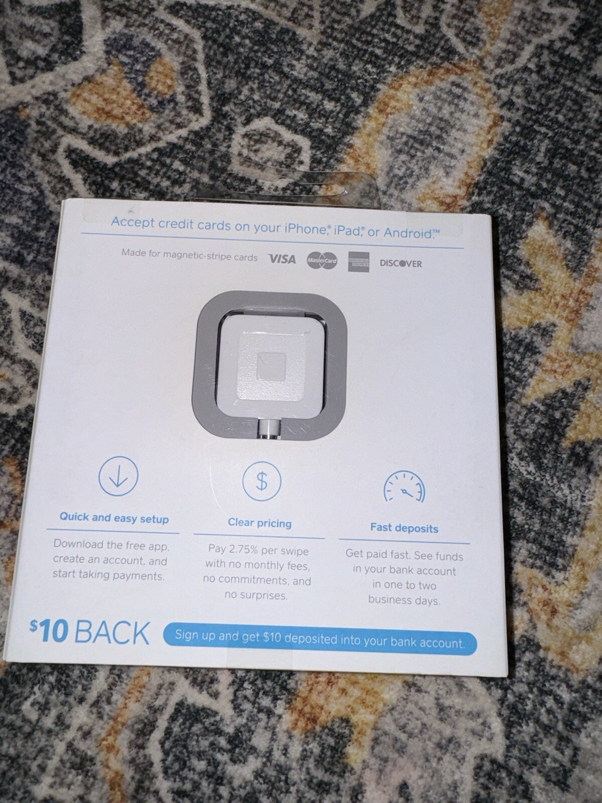 Square Credit Card Reader for iPhone, iPad and Android