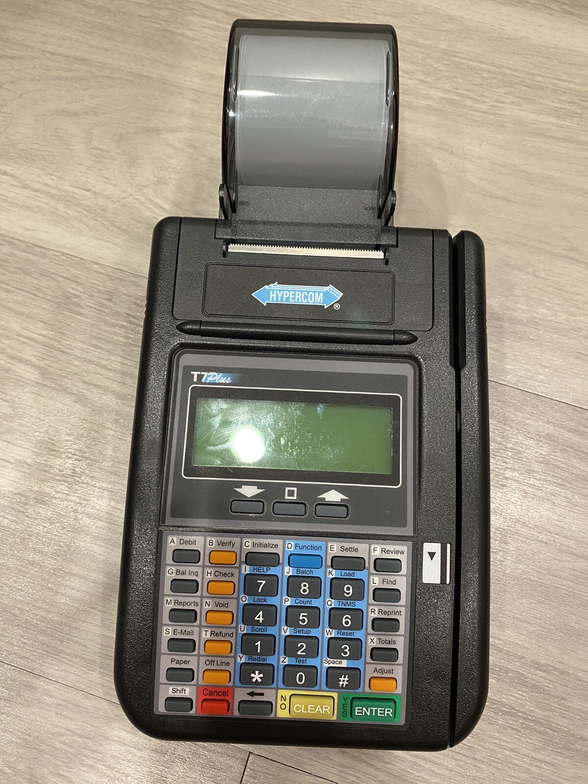 Hypercom T7Plus Credit Card Machine Reader w/o Power Supply Untested