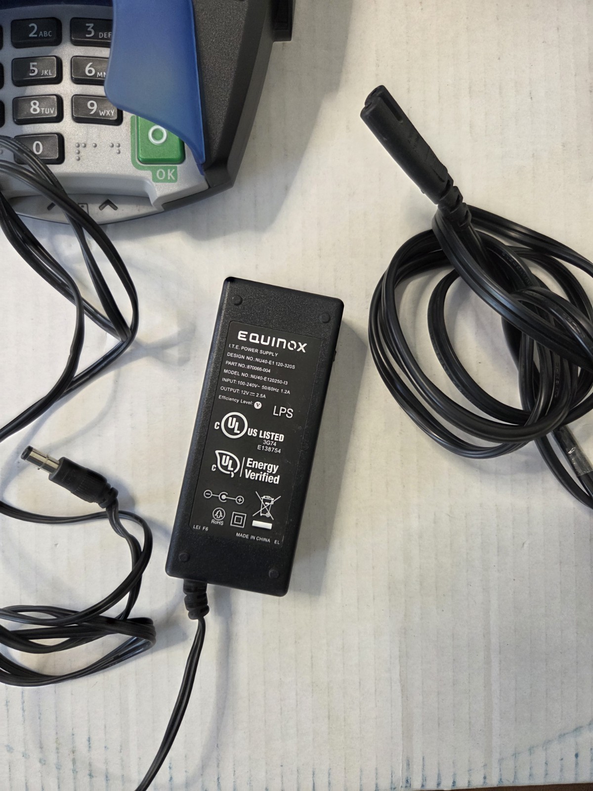 Equinox L5300 Payment Terminal – From Closed U-HAUL Dealership – FOR PARTS ONLY