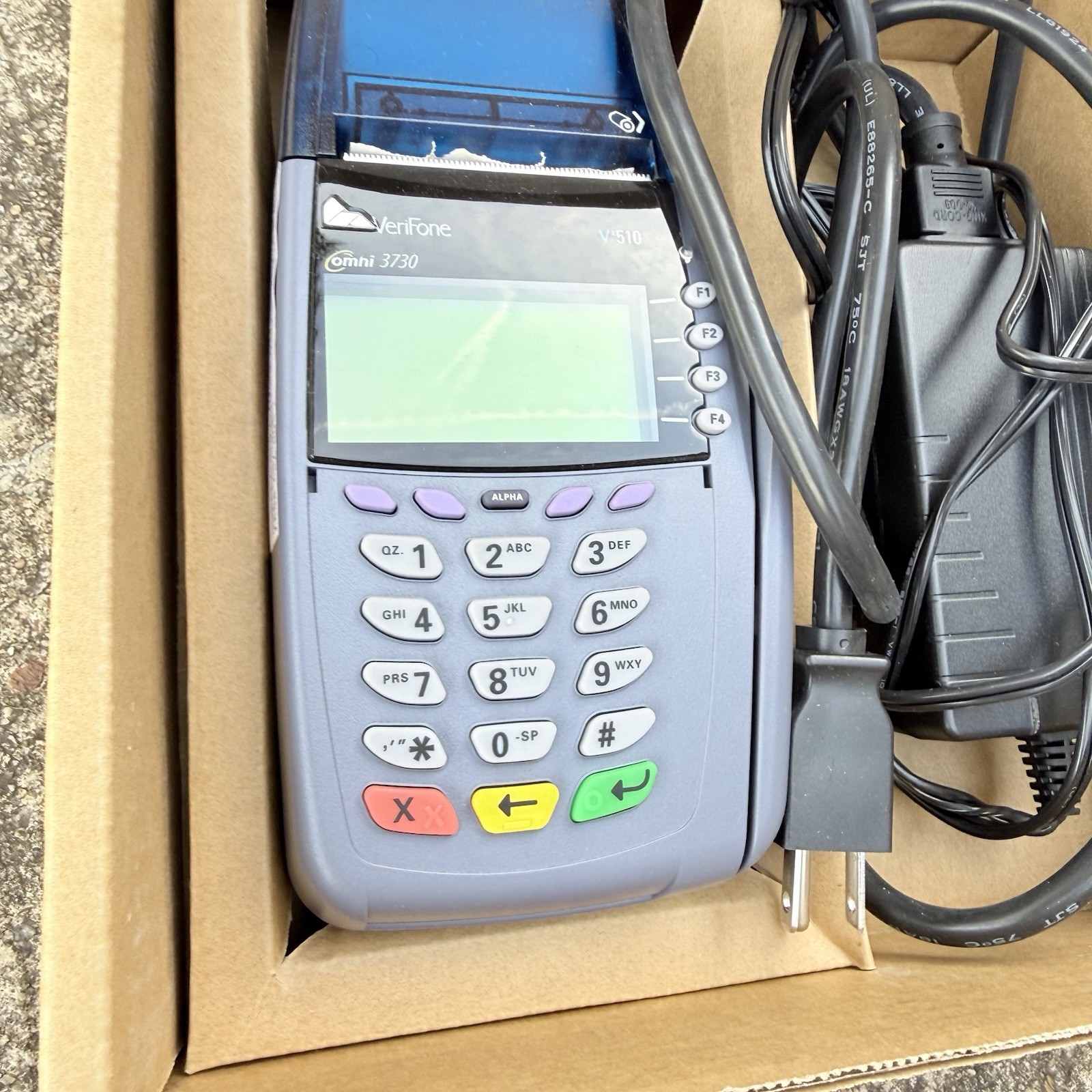 New Verifone VX510 Omni 5100 Credit Terminal Reader Open Box