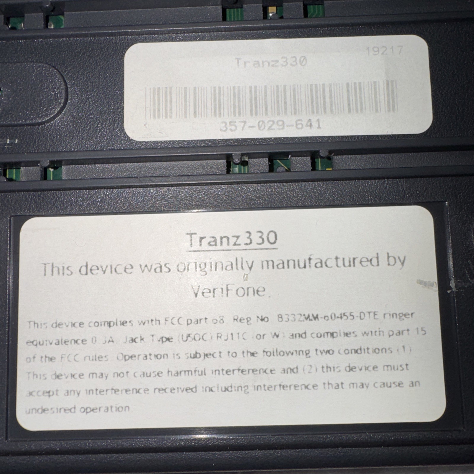 Verifone Tranz 330 Credit Card Processor Replacement Terminal Reader Machine￼