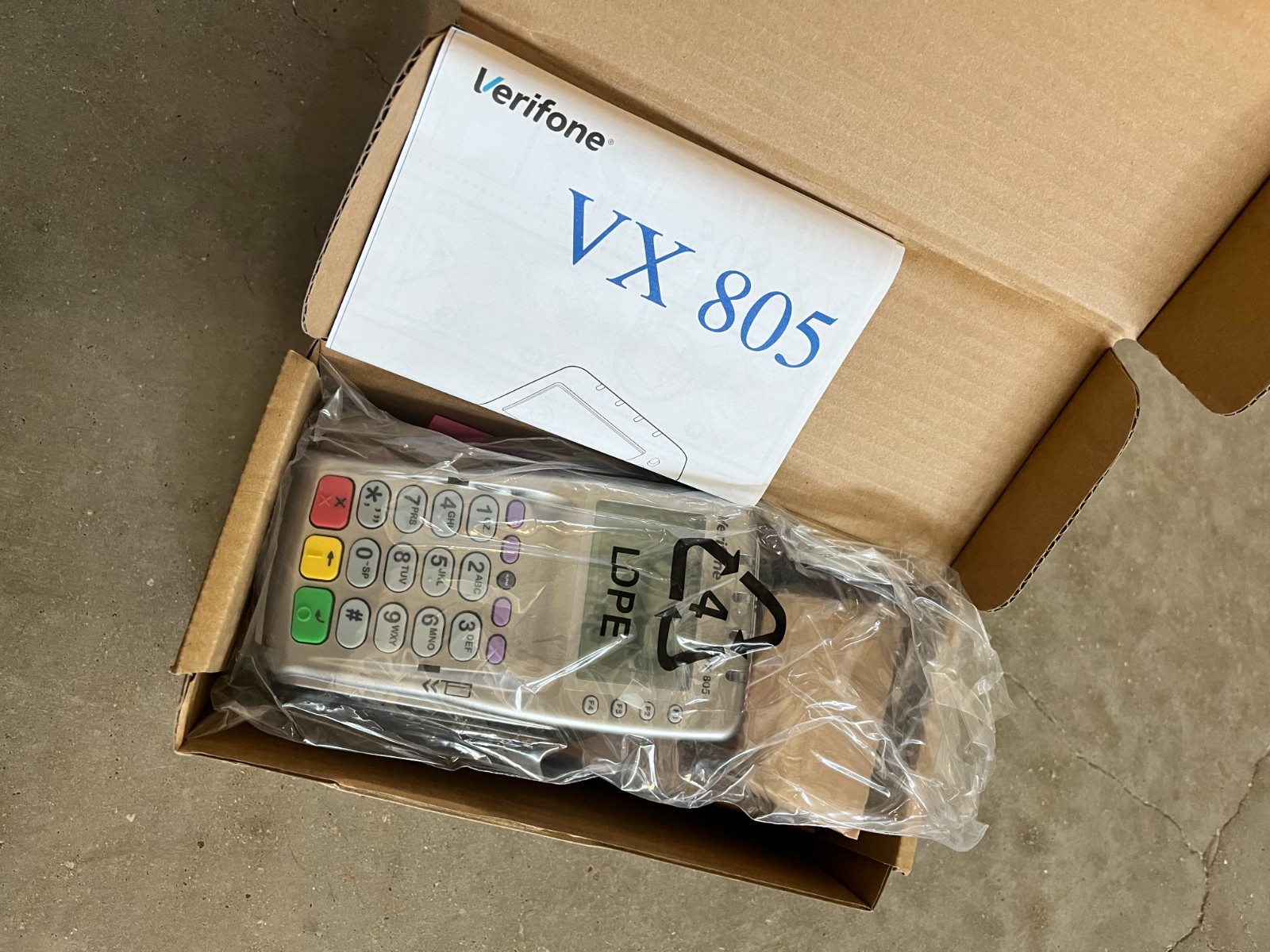 New Verifone (TOTAL OF TWO) VX 805 VX805 POS Contactless Pin Pad Card Reader