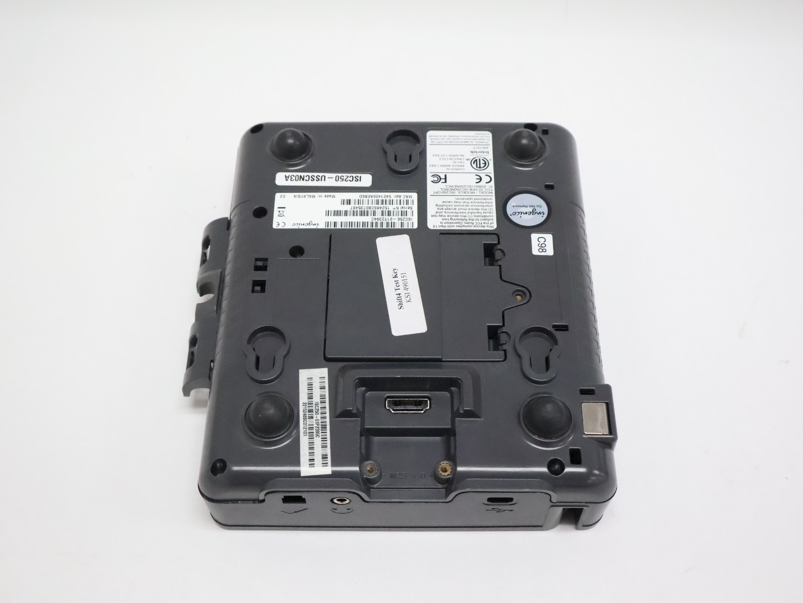 Ingenico iSC250-OPT Color Touchscreen POS Terminal with Power Supply ( AS-IS )