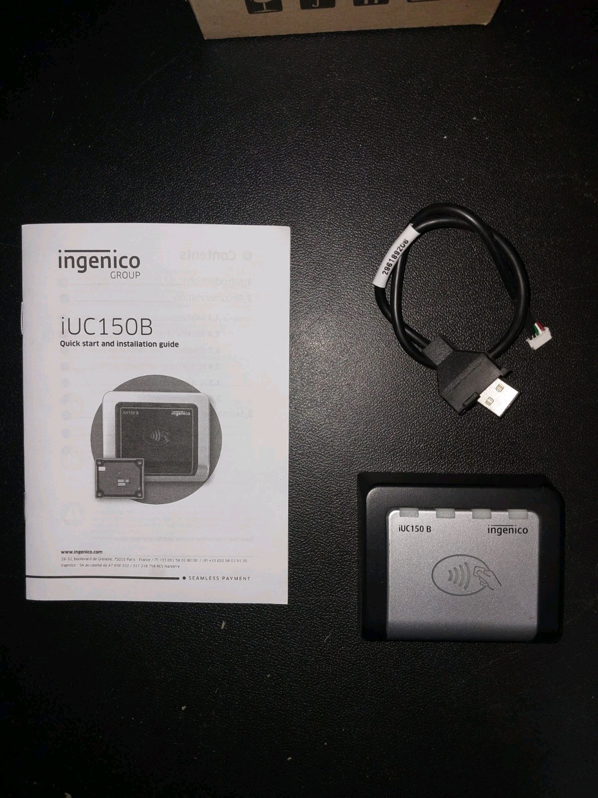 Ingenico iUC150B Contactless NFC Card Reader POS USB Module w/ Cable