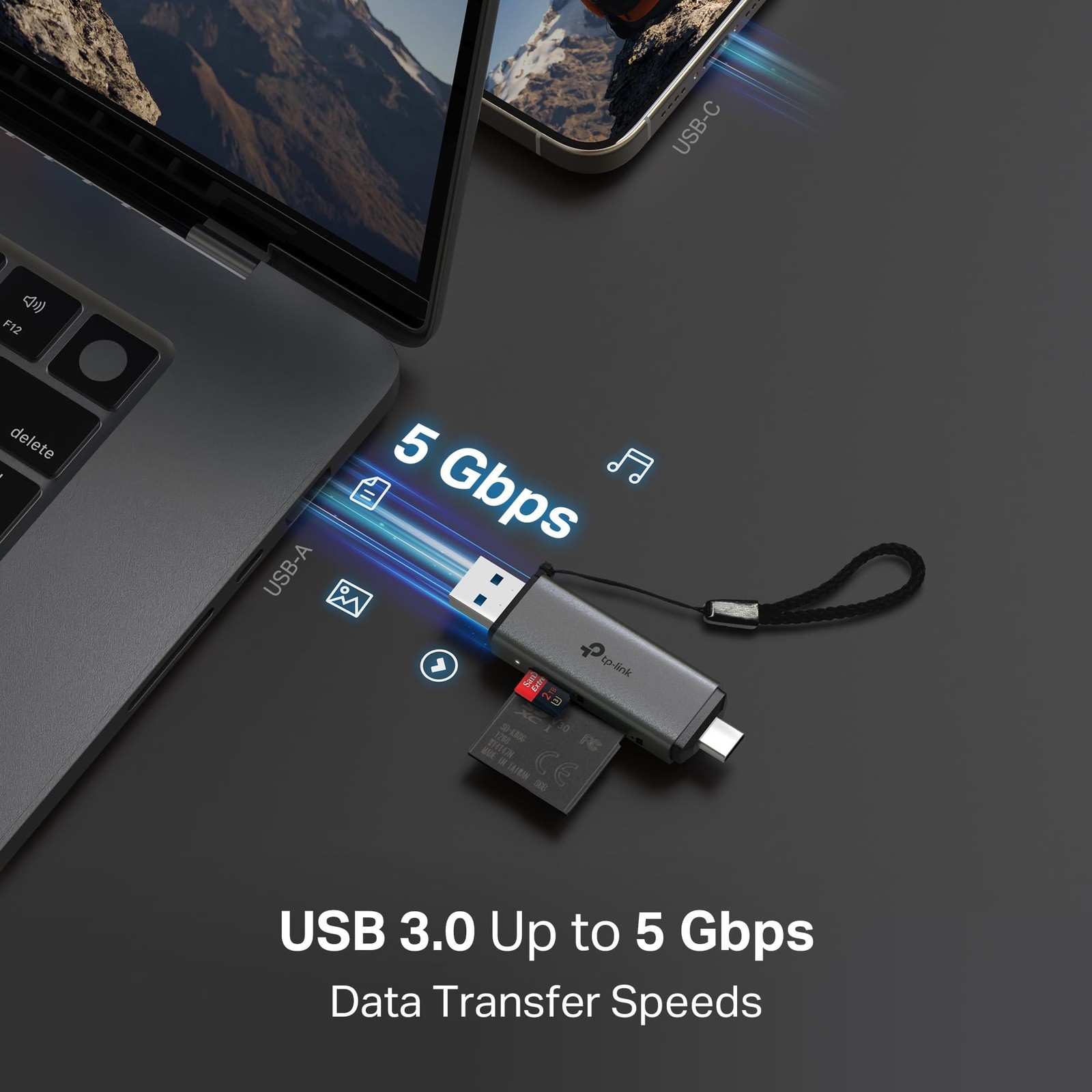 TP-Link SD Card Reader, 2-in-1 USB 3.0 Type-C&A Dual Slot Memory Card Reader …