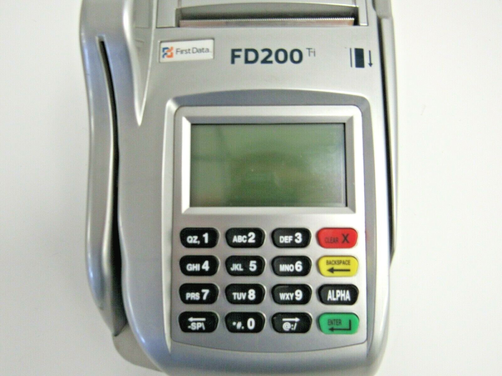 First Data FD200ti Credit Card and Check Reading Terminal No AC Adapter 22-5