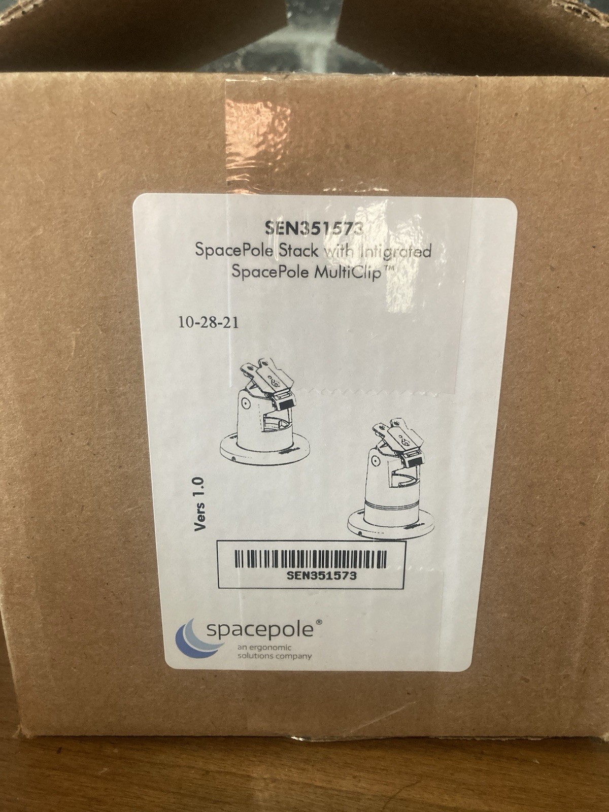 Ingenico SEN351573 SpacePole Stack with Integrated SpacePole Multiclip New