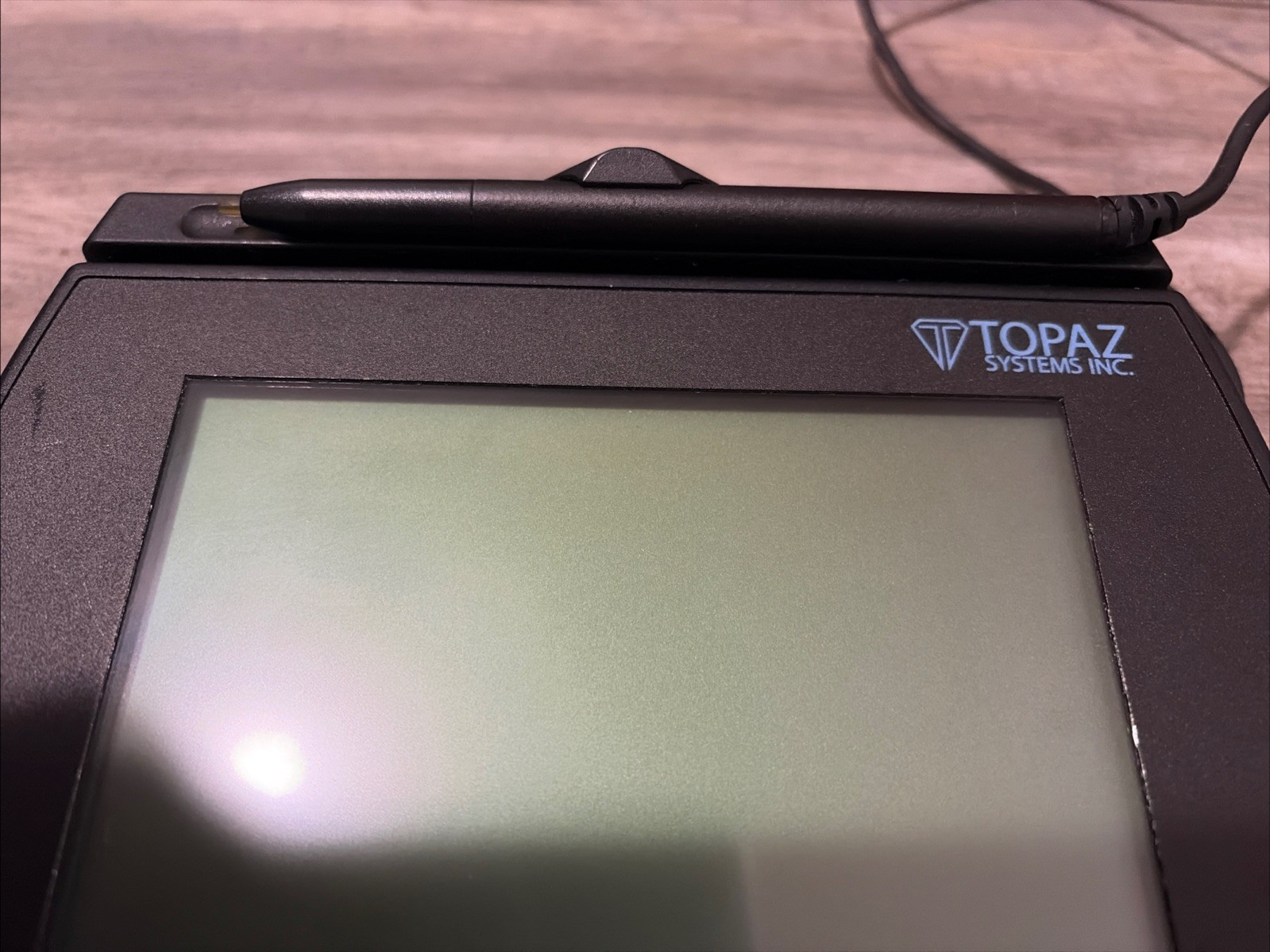 Topaz T-LBK755 POS Signature Pad 4×3, USB, Serial (T-LBK755SE-BBSB-R) with Stand