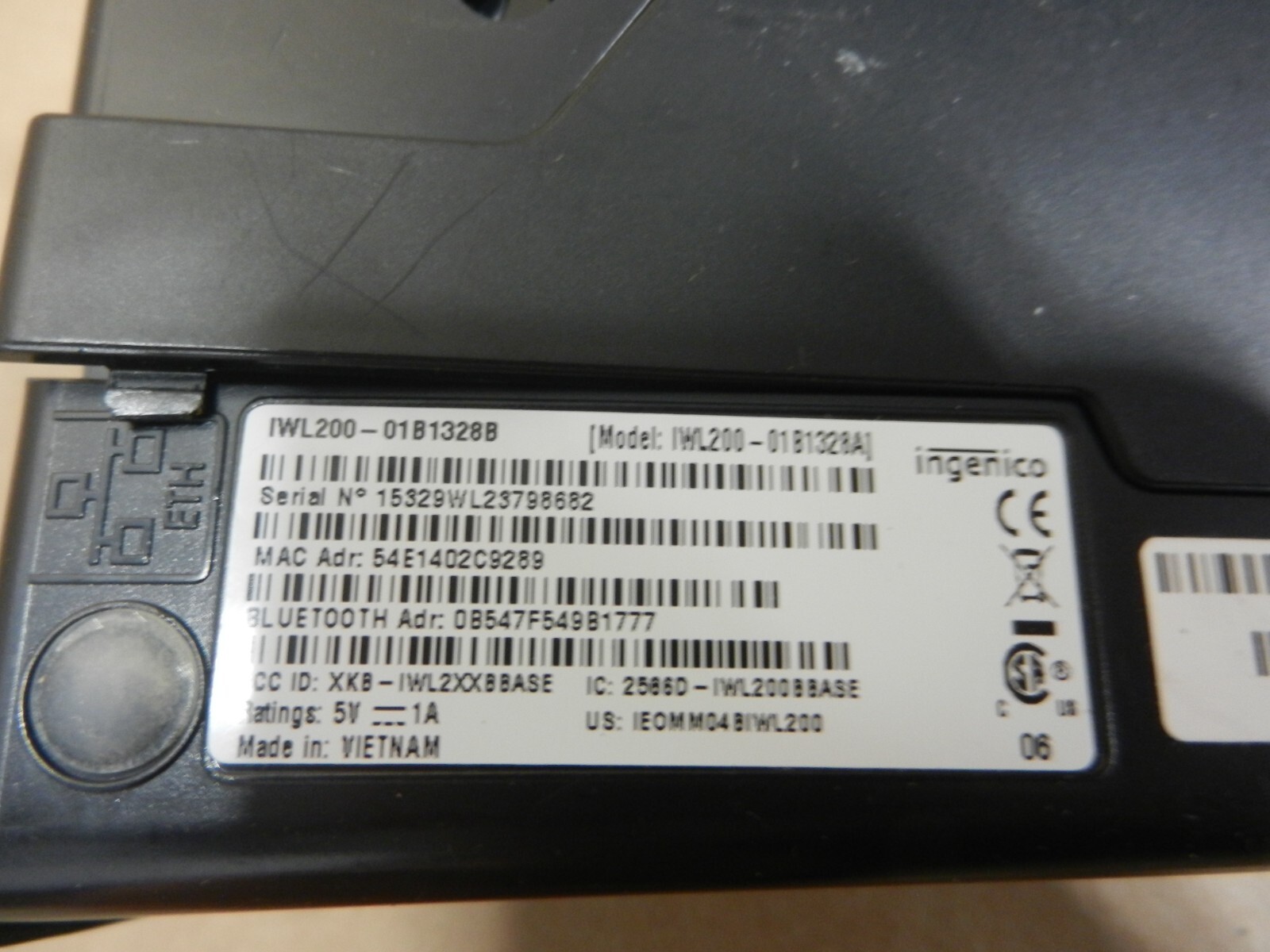 Ingenico IWL200 Card Machine Charging Cradle Only IWL200-01B1328B VAT Included