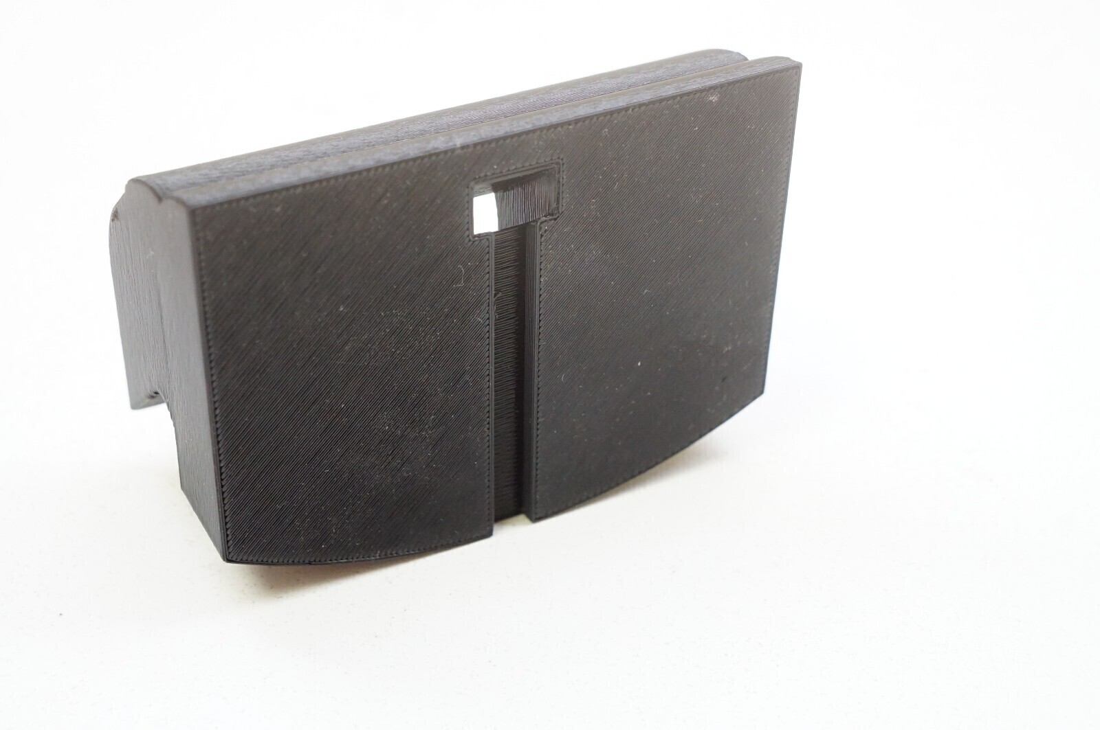Angled Stand for SumUp Air card reader/terminal w/ charge cable cutout *Black*