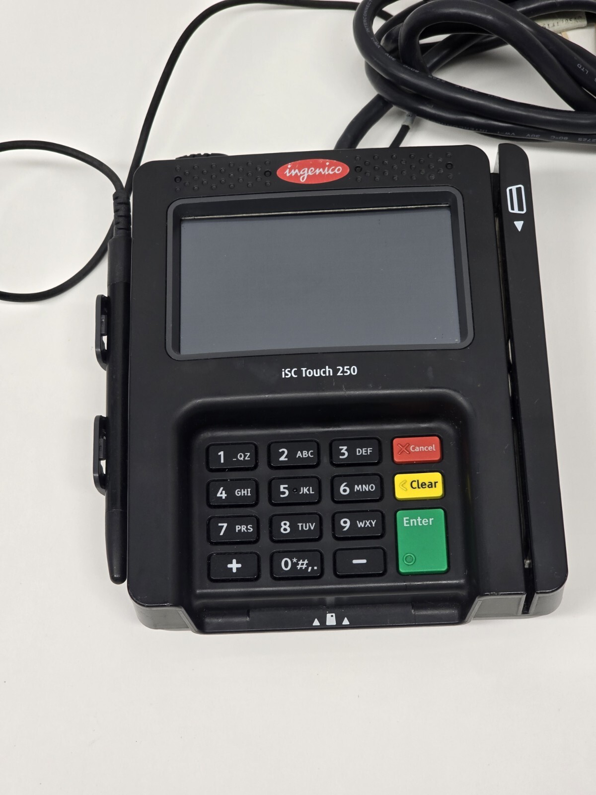 iSC 250 EMV Ingenico NFC Payment Terminal iSC Touch 250 No Power Cord/Free F/S.