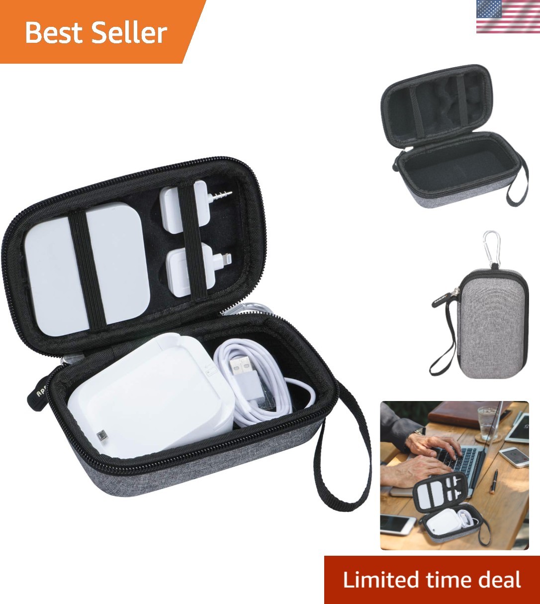 Portable Storage Case for Square Dock Reader – Stylish Water-Resistant Design