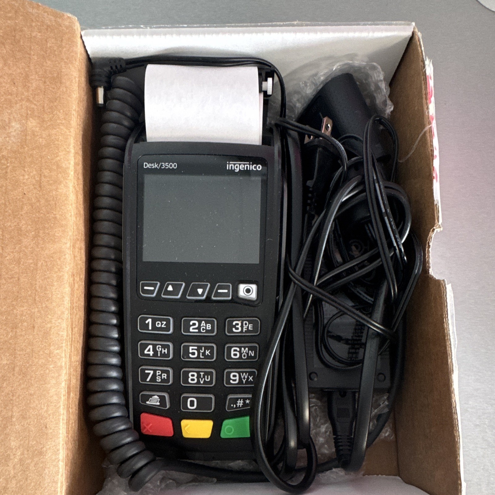 Ingenico Desk/3500 Wired Credit Card POS Terminal Reader w/ Power Adapter