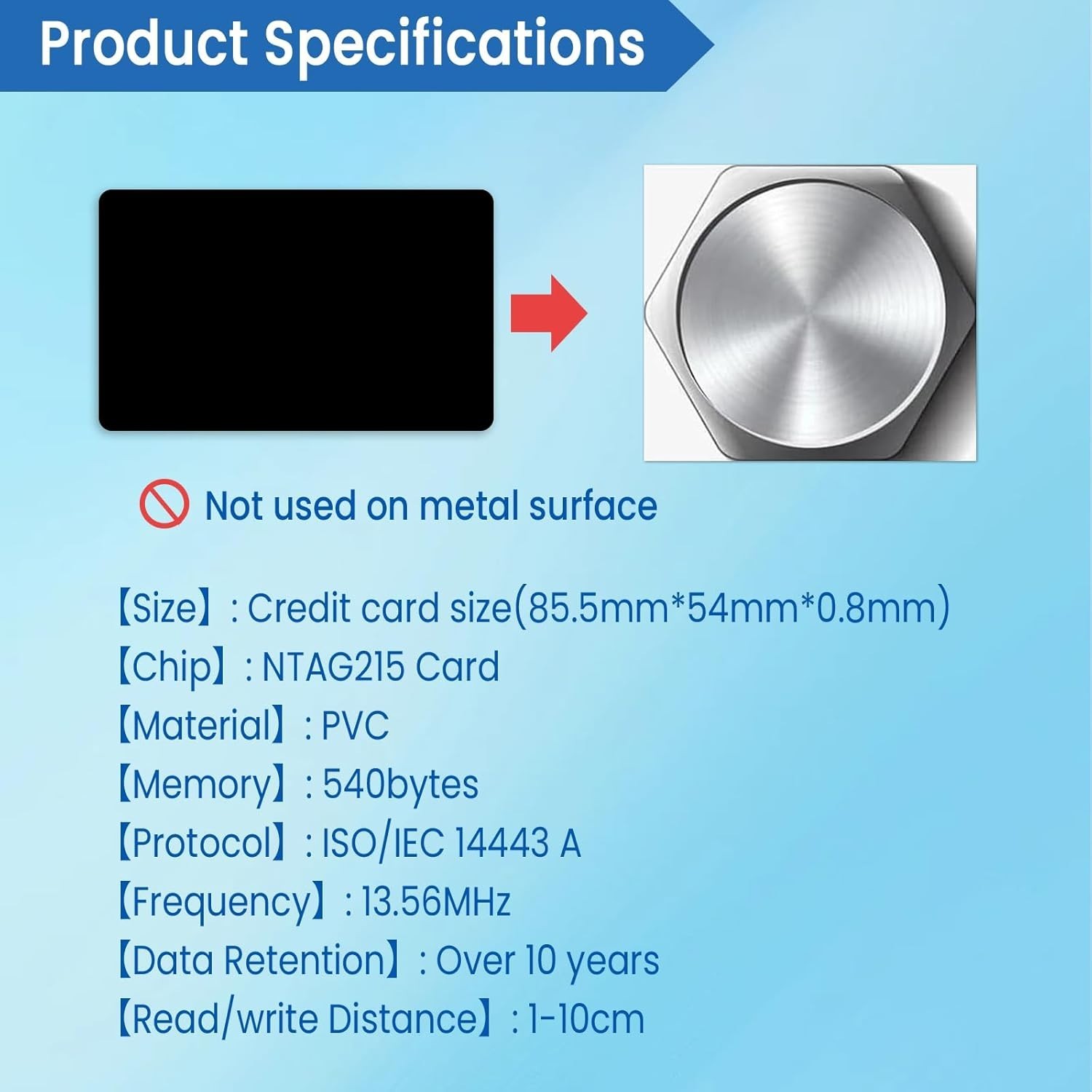 Convenient NFC Tag Set 50pcs, Black Business Cards for Everyday Applications