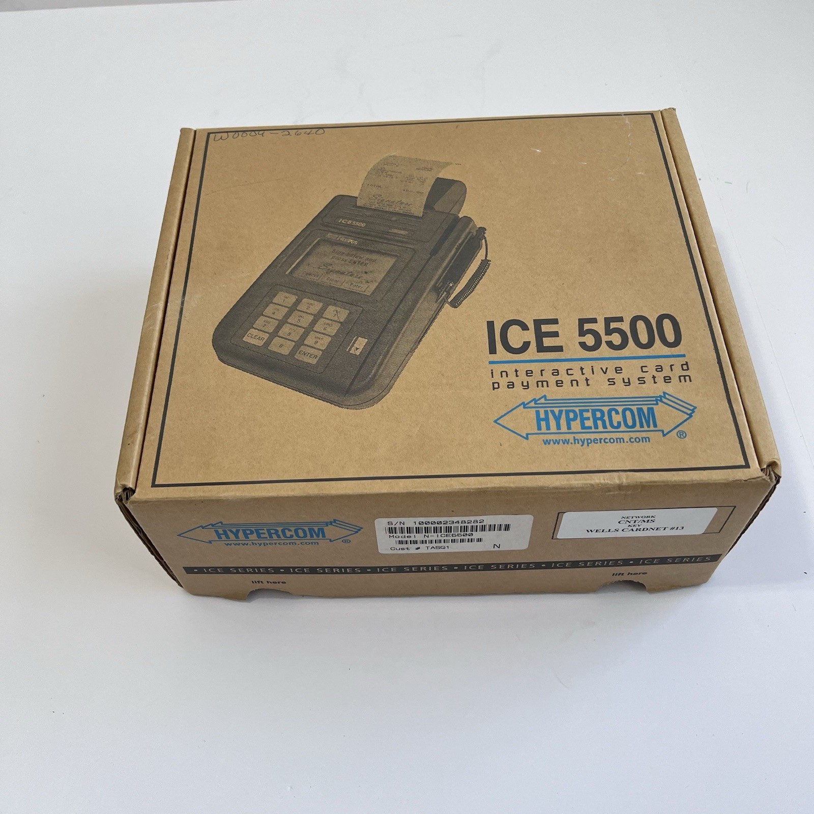 Hypercom ICE 5500 FastPOS POS Credit Card Terminal Analog Modem Works Retail Vtg
