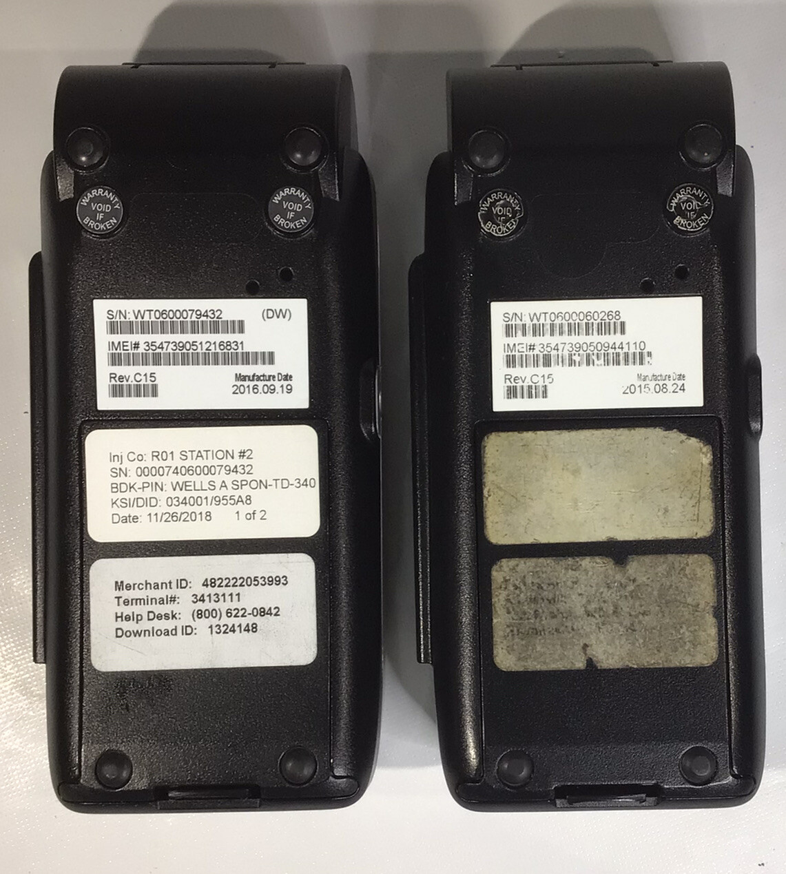 FirstData FD410 Credit Card Terminal No Cables Tested Lot of 2 PLEASE READ