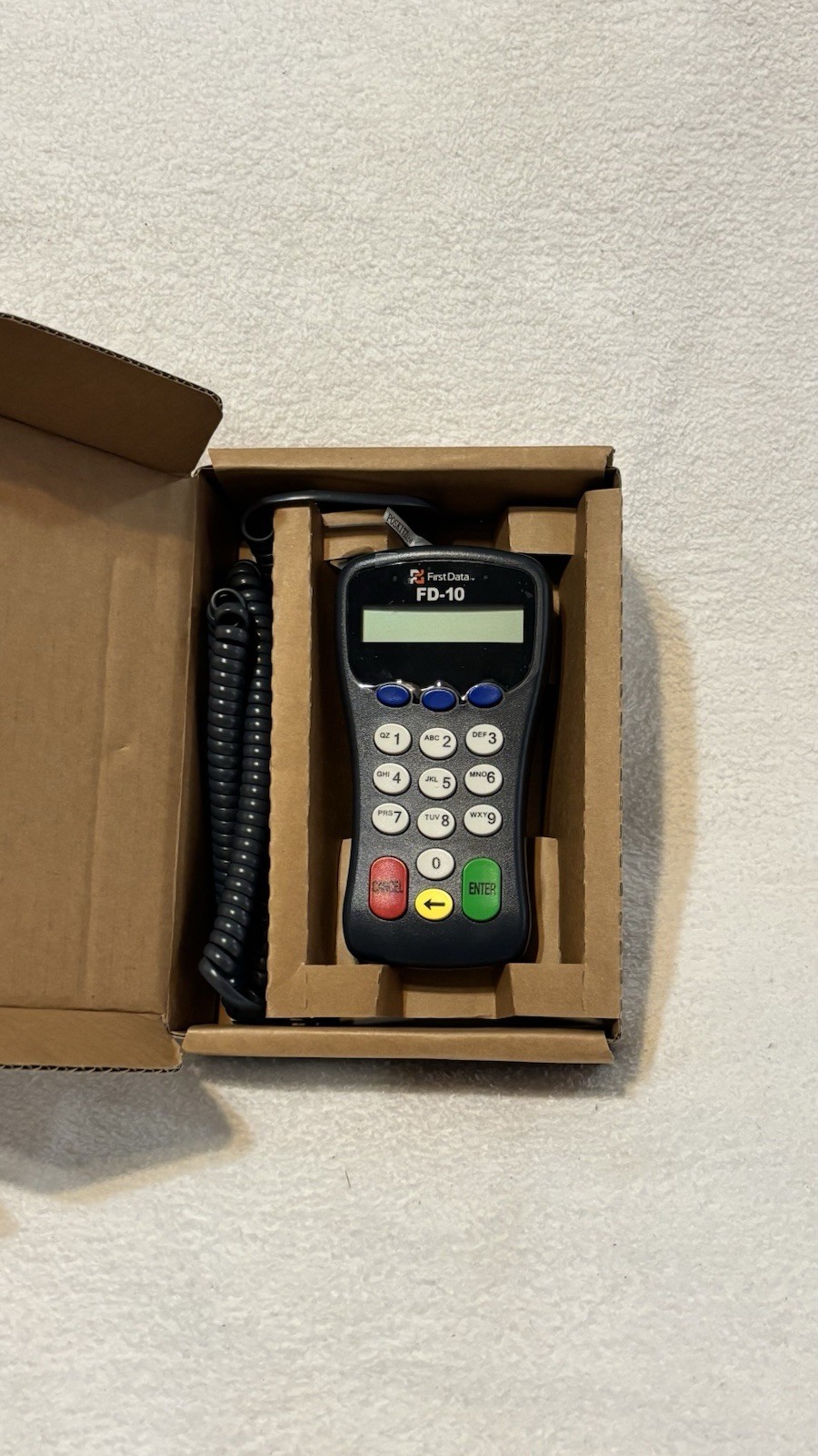 First Data FD-10C USB Pinpad Integrated Card Reader Swipe Device