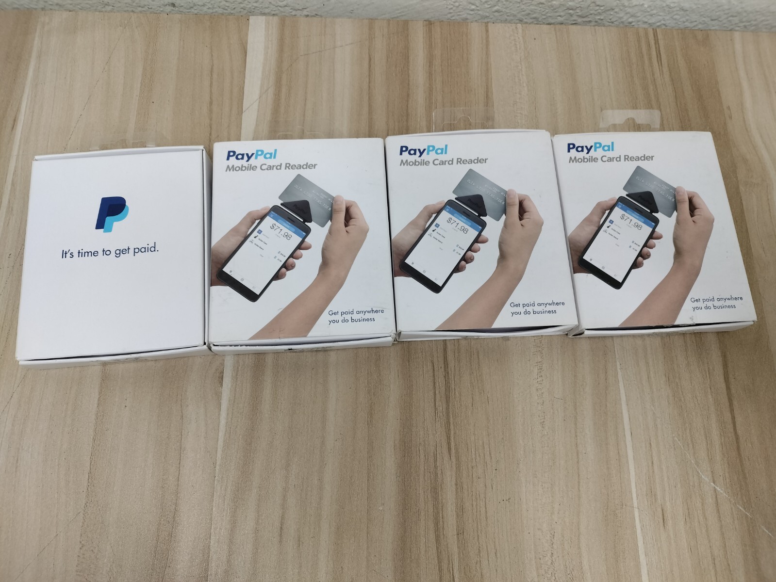 (LOT OF 4) PayPal Mobile Credit Card Reader Swiper 3.5mm Headphone Jack
