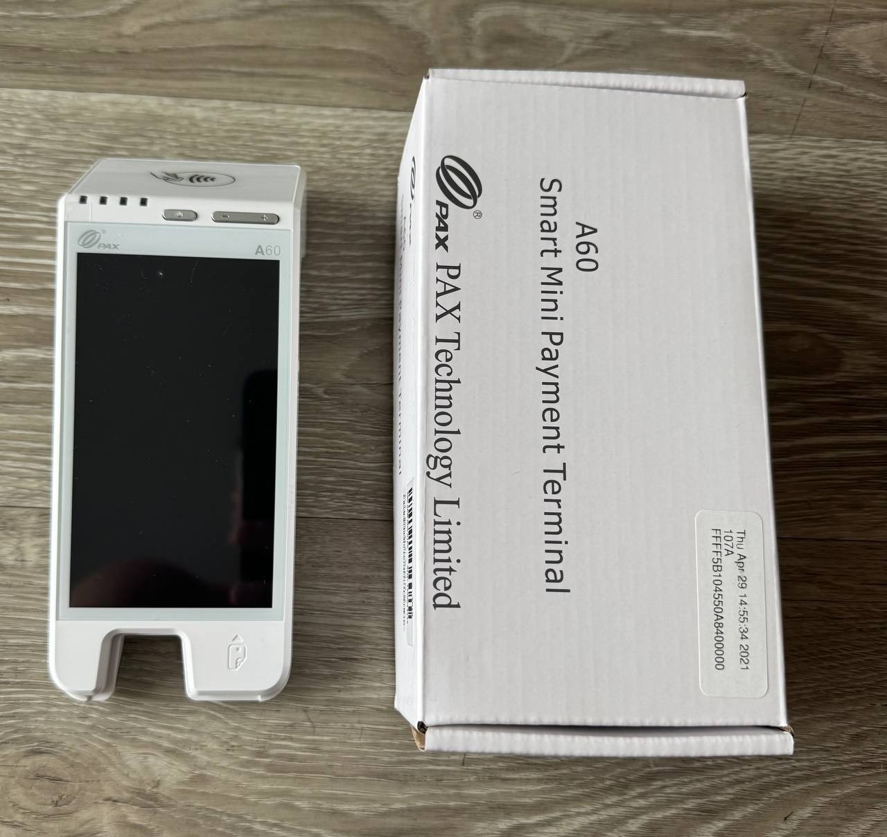 PAX A60 Smart Payment Terminal – Open Box, Factory Reset, No Charger, for parts