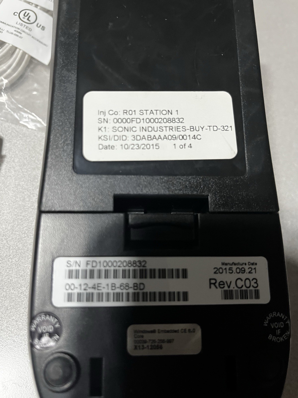 New No Box First Data FD130 Credit Card Machine Duo Method w/Power Supply, Paper