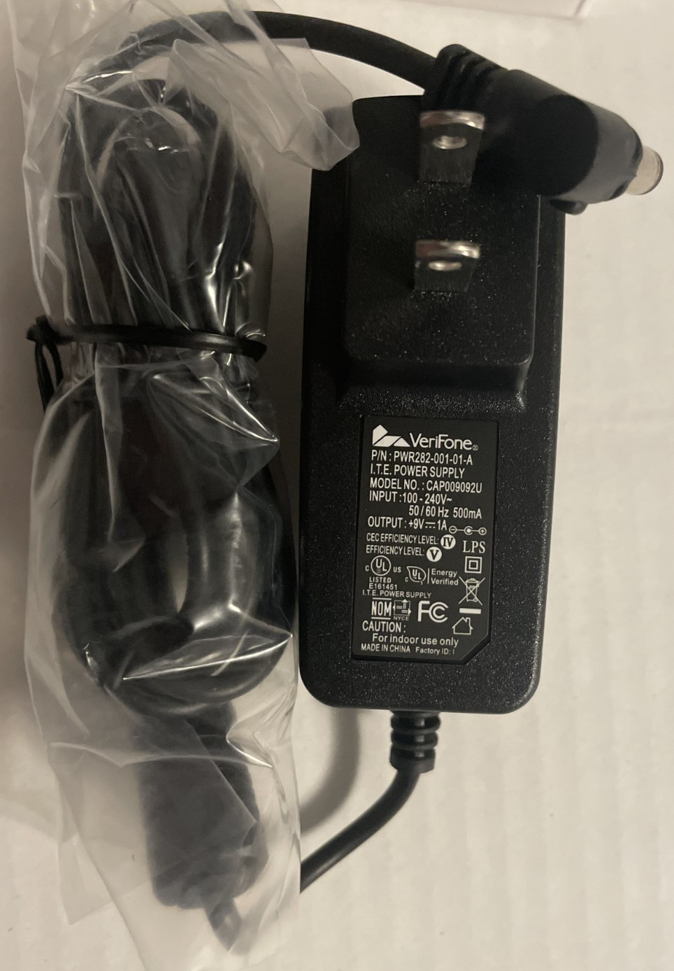 VeriFone VX805 Power Supply Cable Adapter Cord PWR282-001-01-A